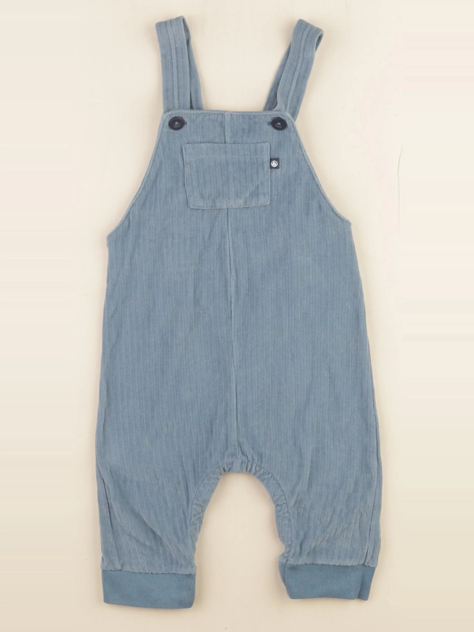 Petit Bateau - salopette bleu - 12 mois