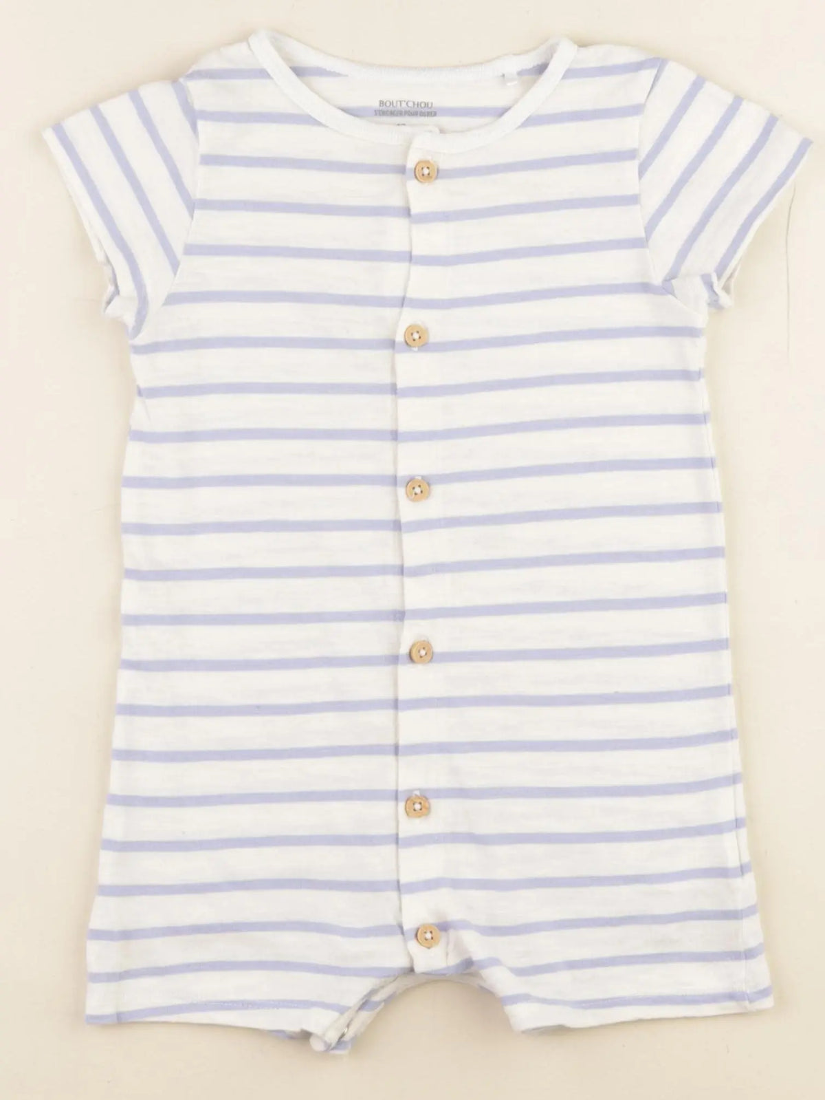 Boutchou - pyjama coton bleu - 12 mois