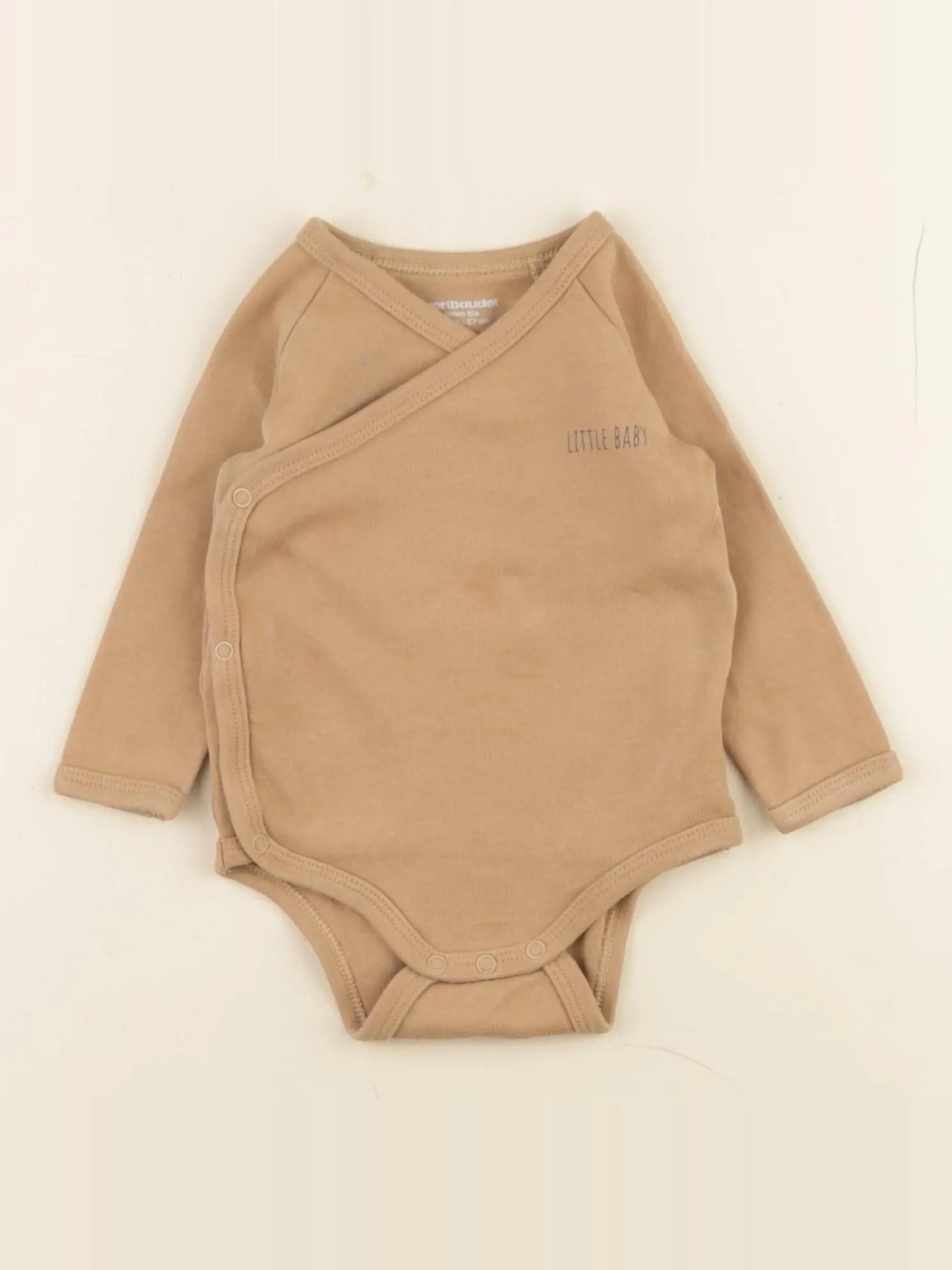 Vertbaudet - body marron - 6 mois