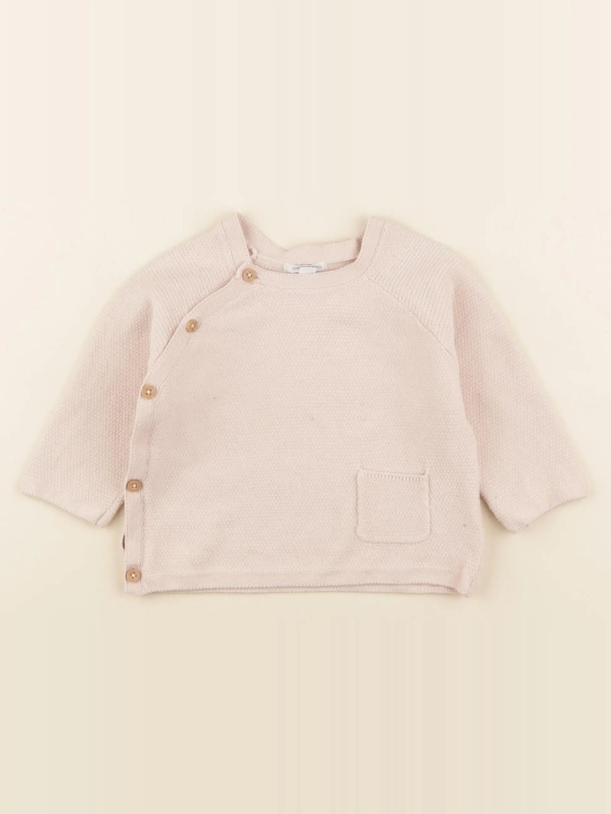 Vertbaudet - pull rose - 12 mois