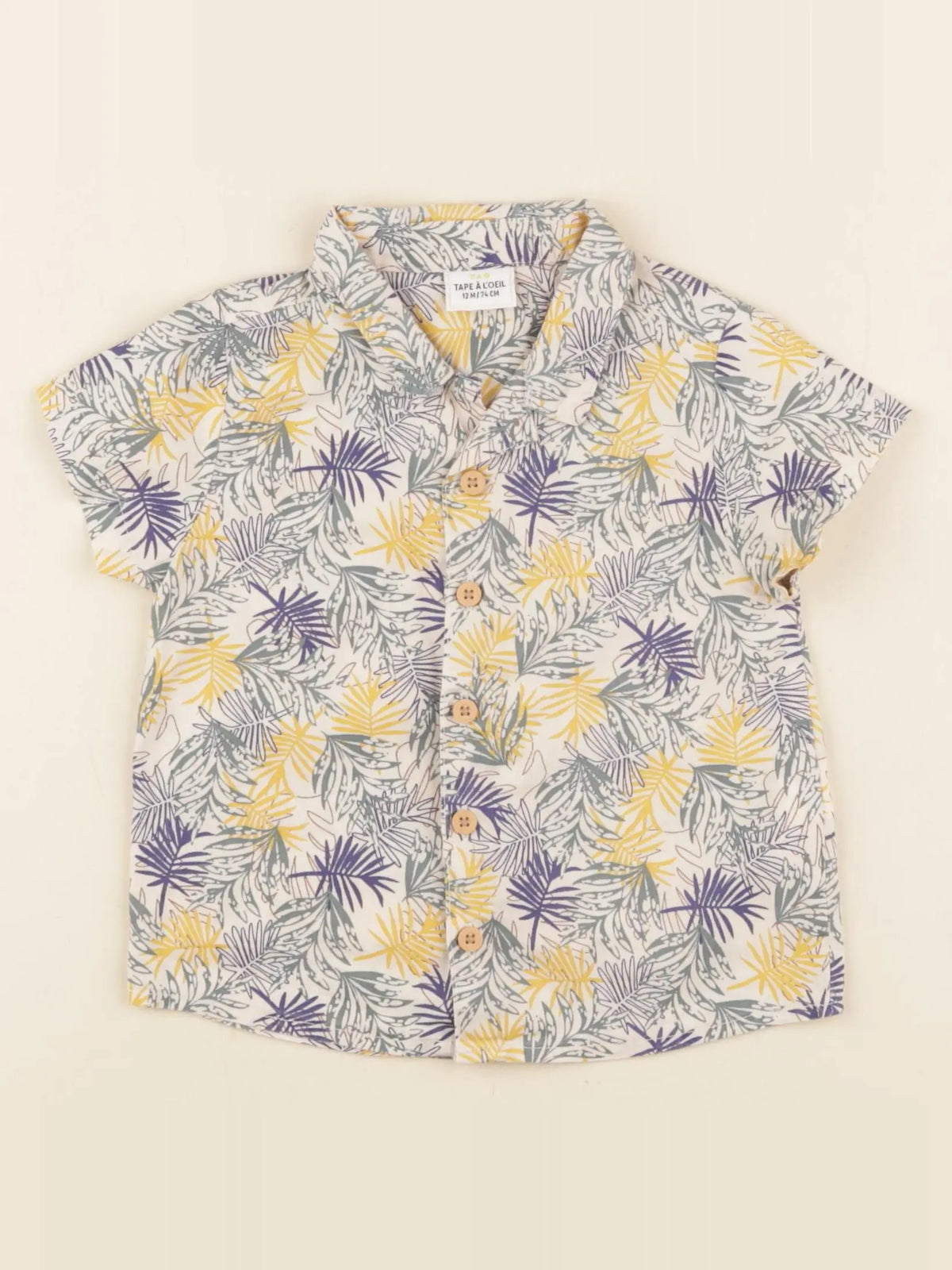 Tape à l'oeil - chemise multicolore - 12 mois