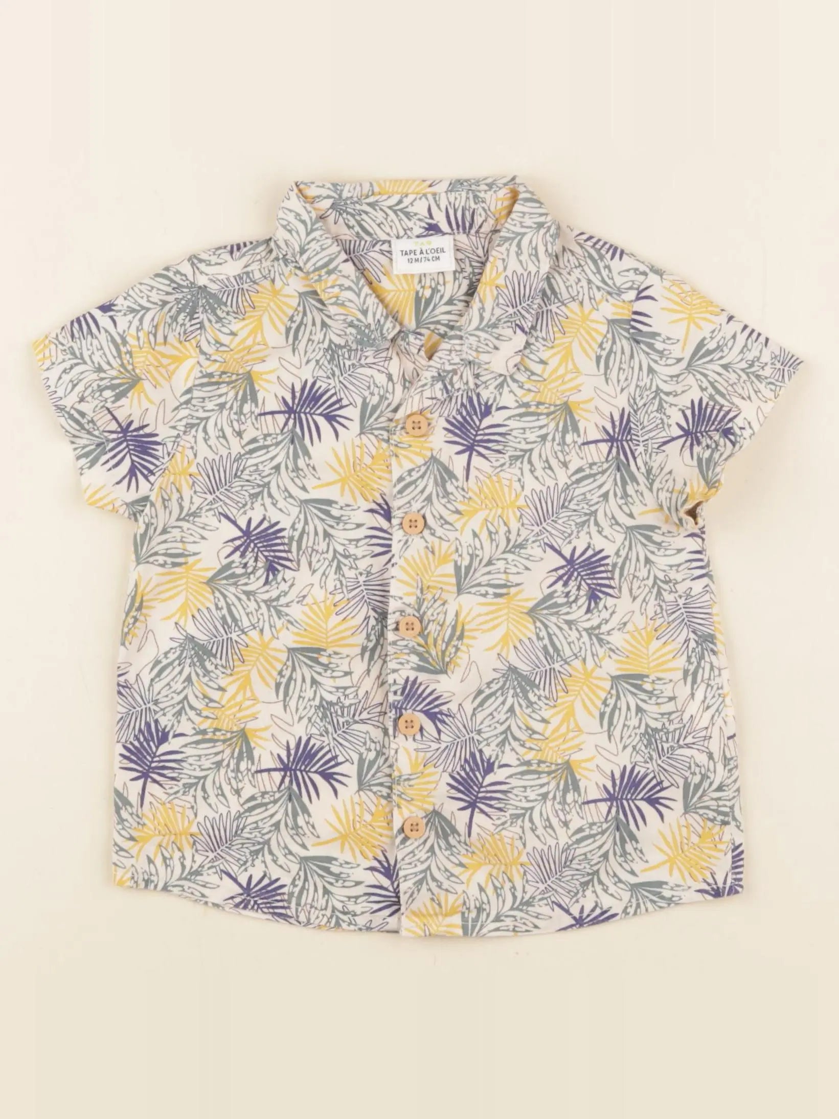 Tape à l'oeil - chemise multicolore - 12 mois
