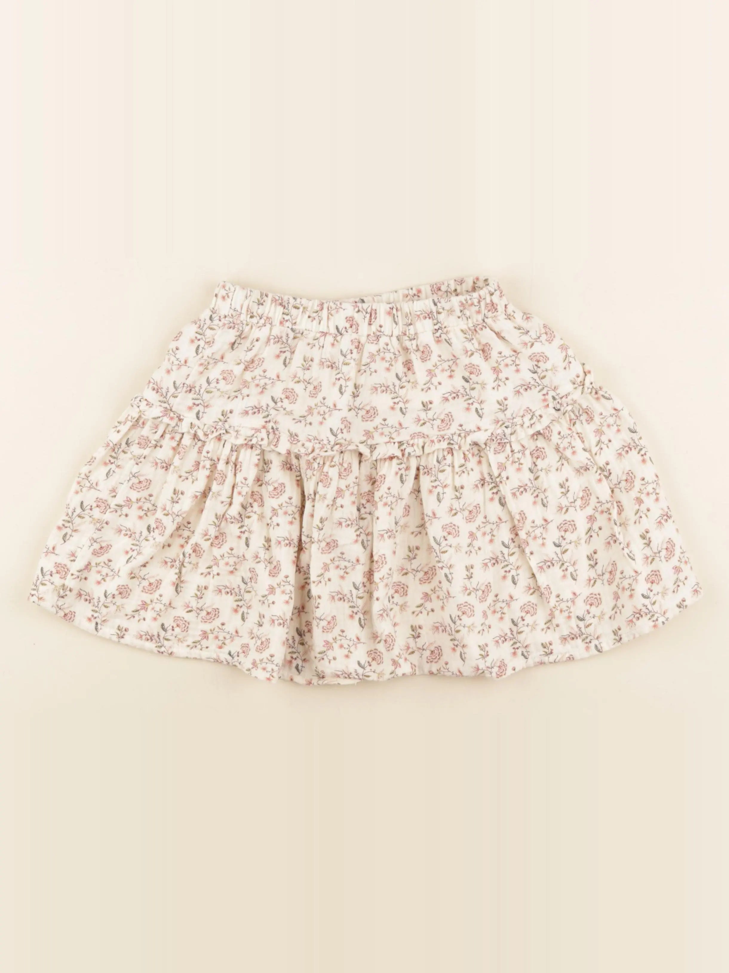 Vertbaudet - jupe blanc - 7 ans