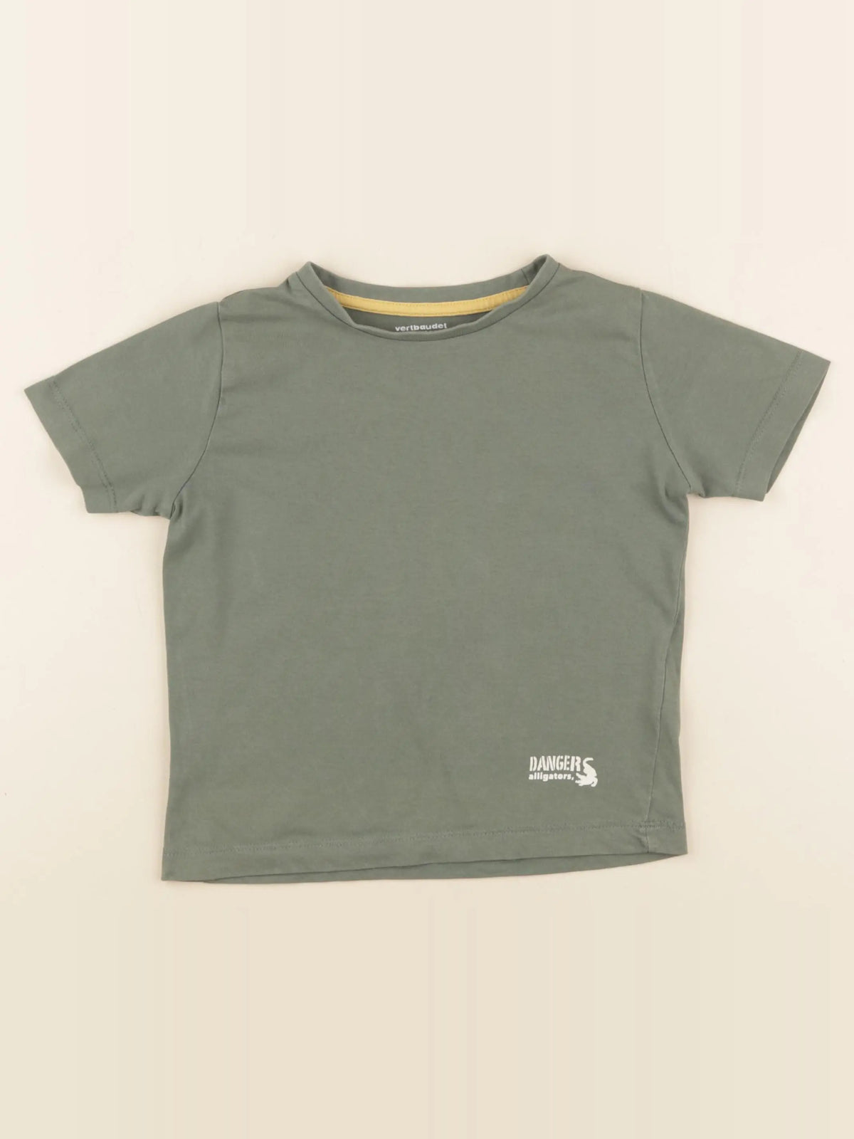 Vertbaudet - tee-shirt vert - 4 ans