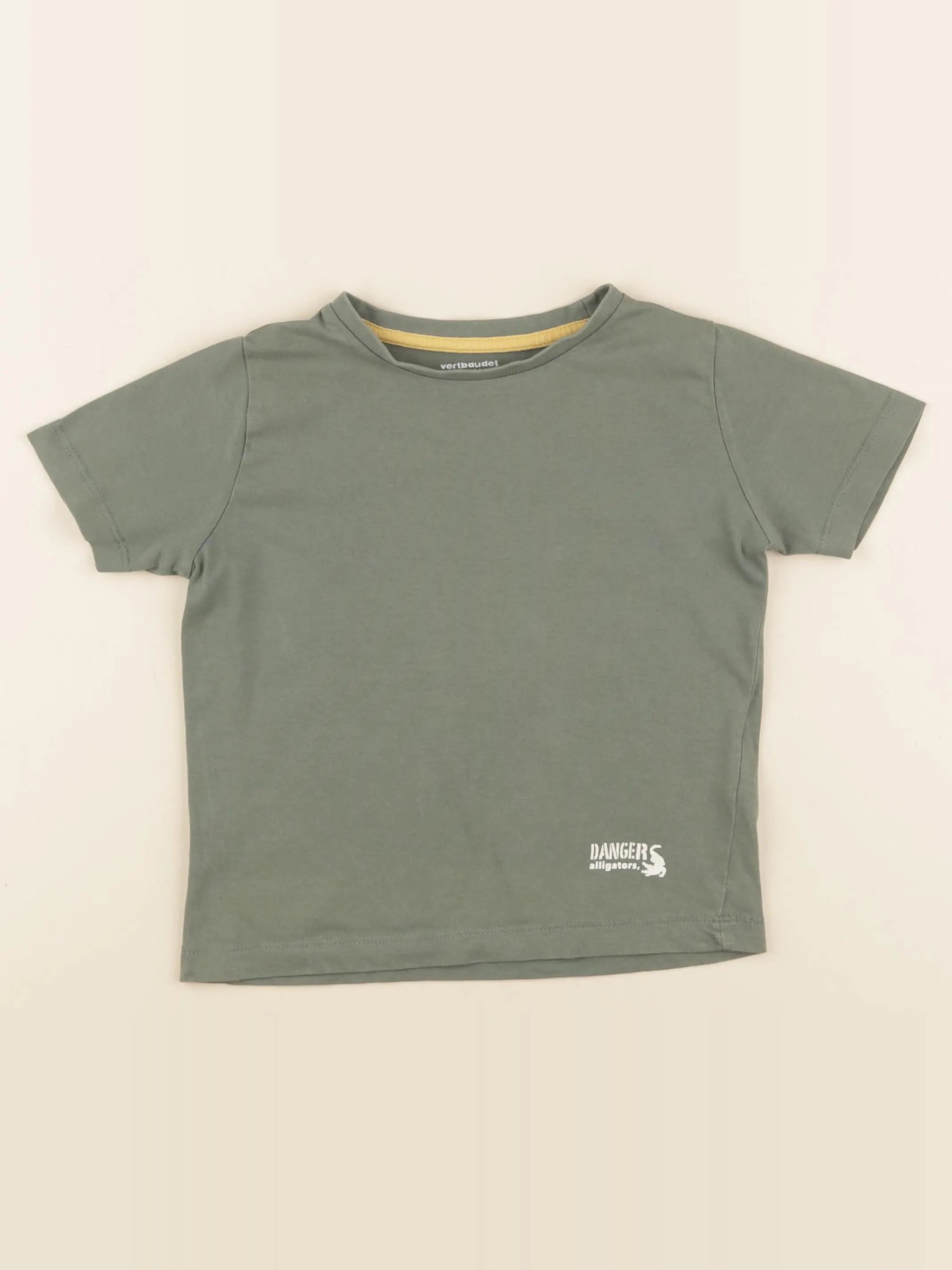 Vertbaudet - tee-shirt vert - 4 ans