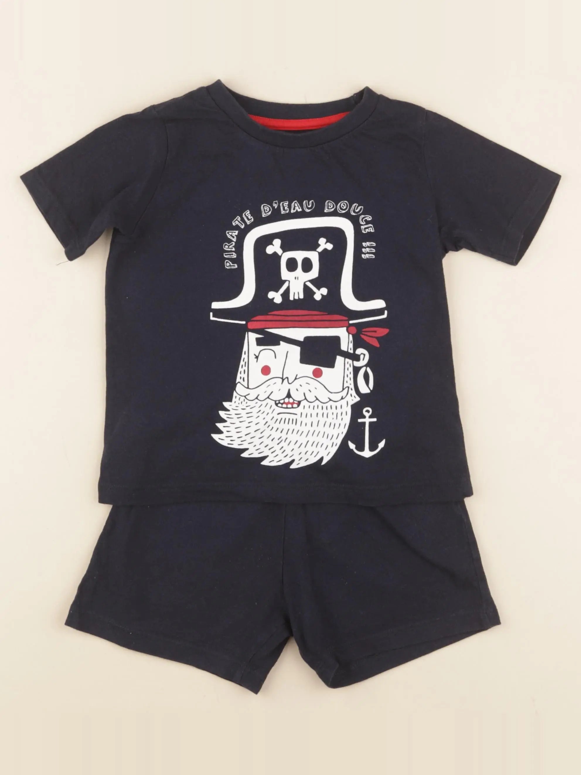 Vertbaudet - pyjama coton bleu - 3 ans