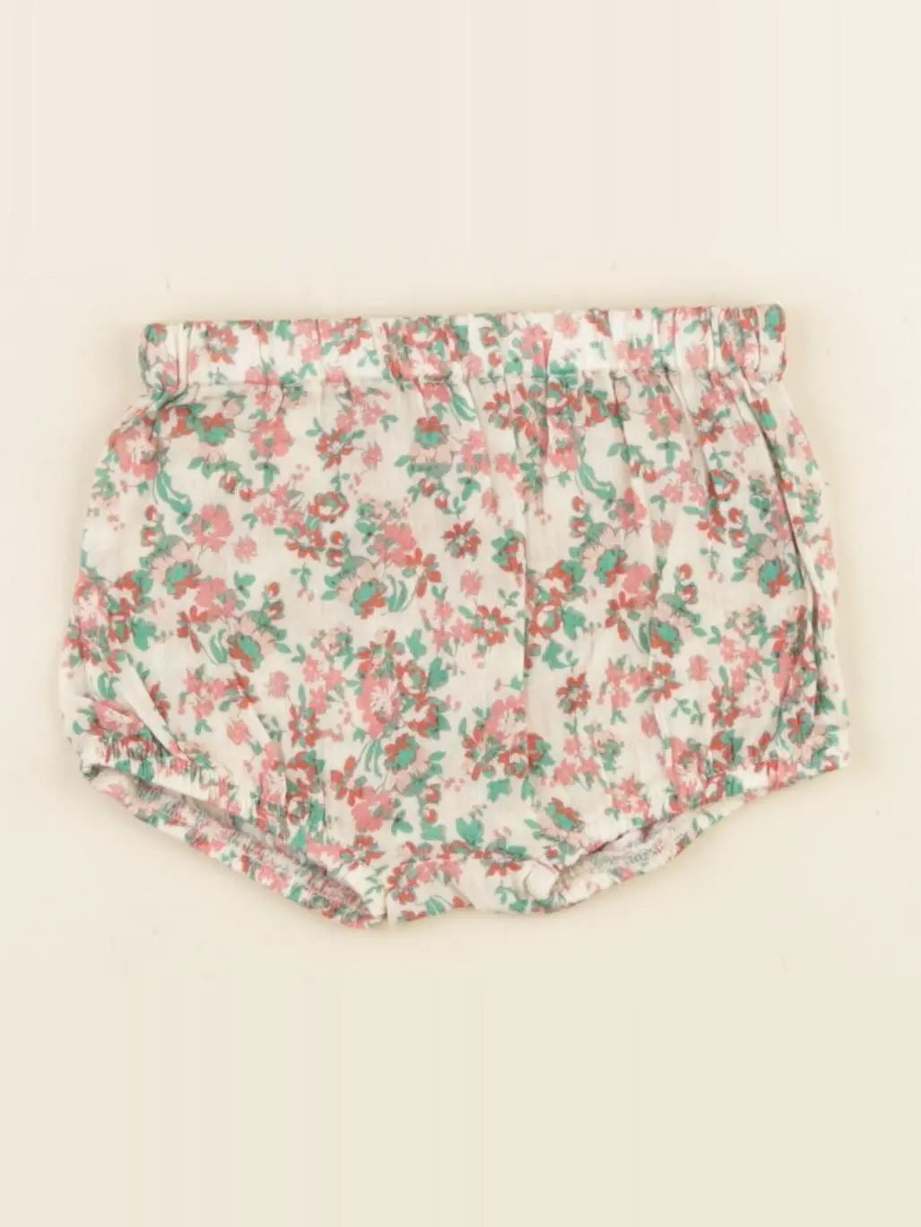 Emile et Ida - bloomer vert, rose - 3 mois