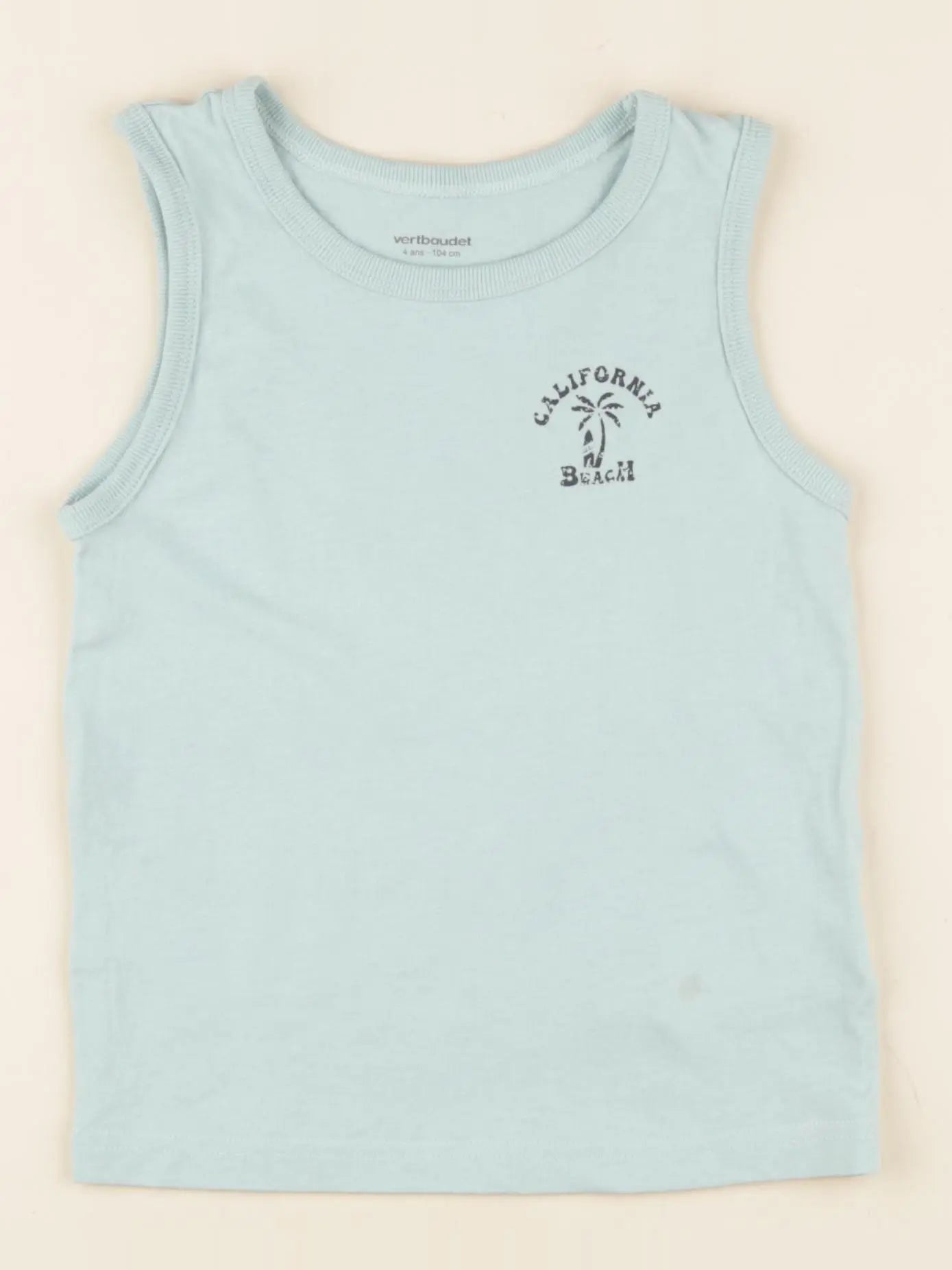 Vertbaudet - maillot de corps bleu - 4 ans