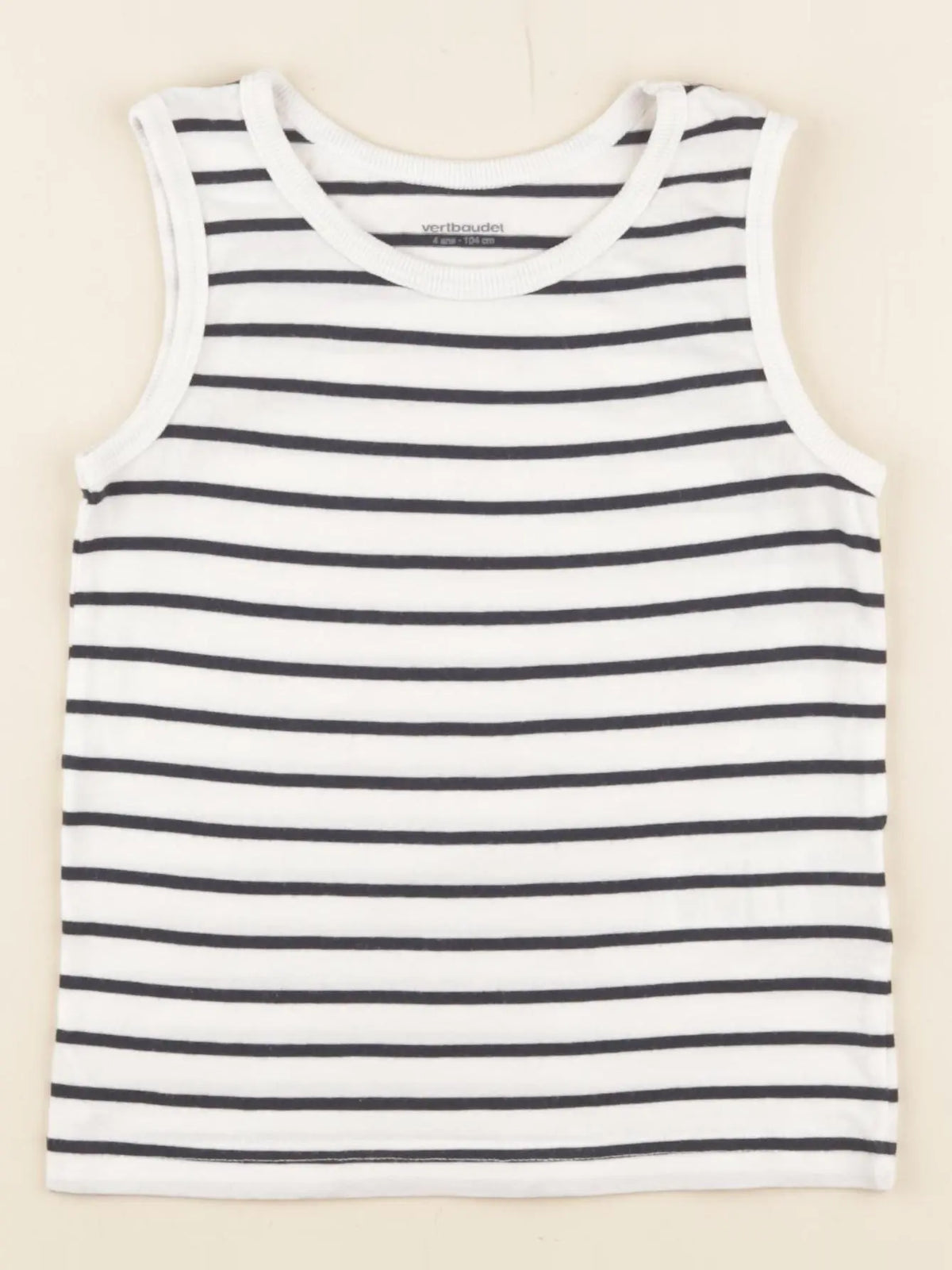 Vertbaudet - débardeur blanc - 4 ans