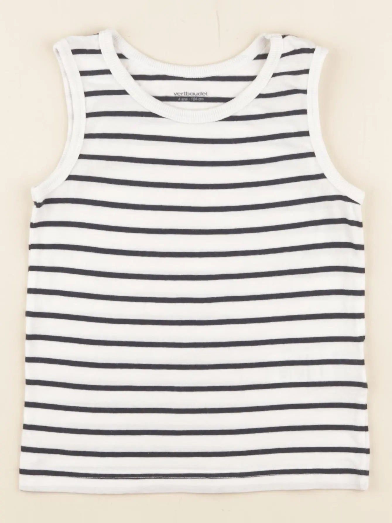 Vertbaudet - débardeur blanc - 4 ans