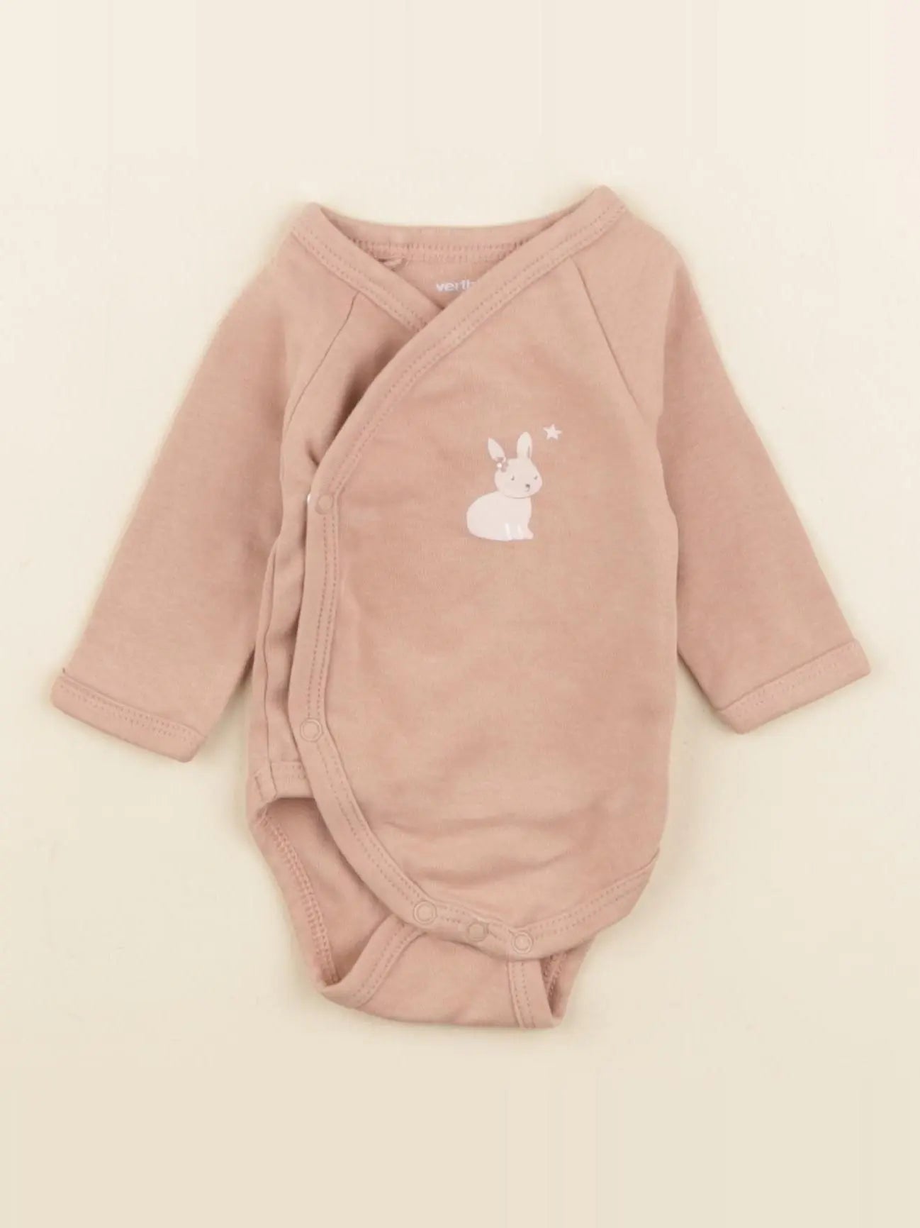 Vertbaudet - body rose - 1 mois