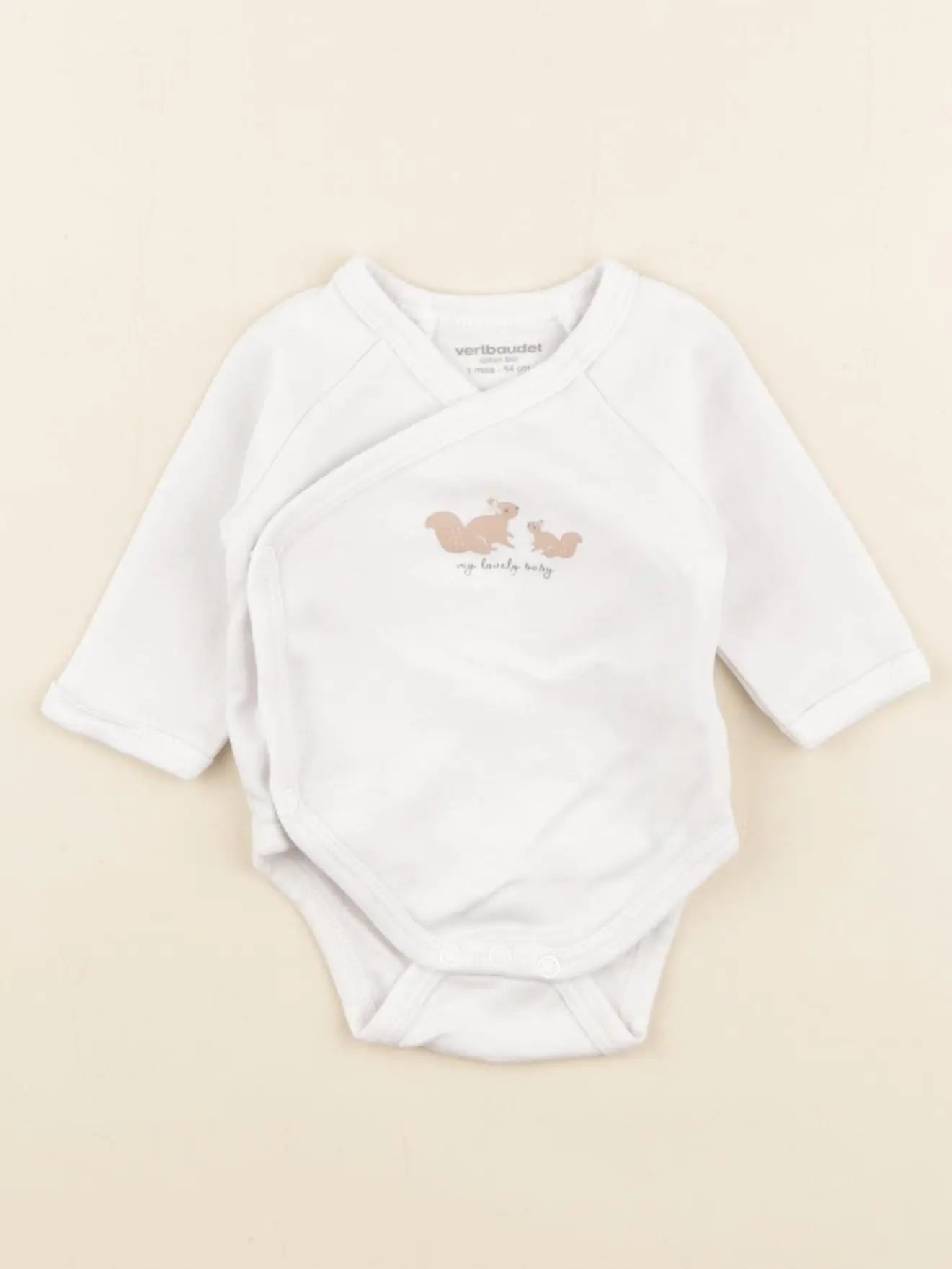 Vertbaudet - body blanc - 1 mois