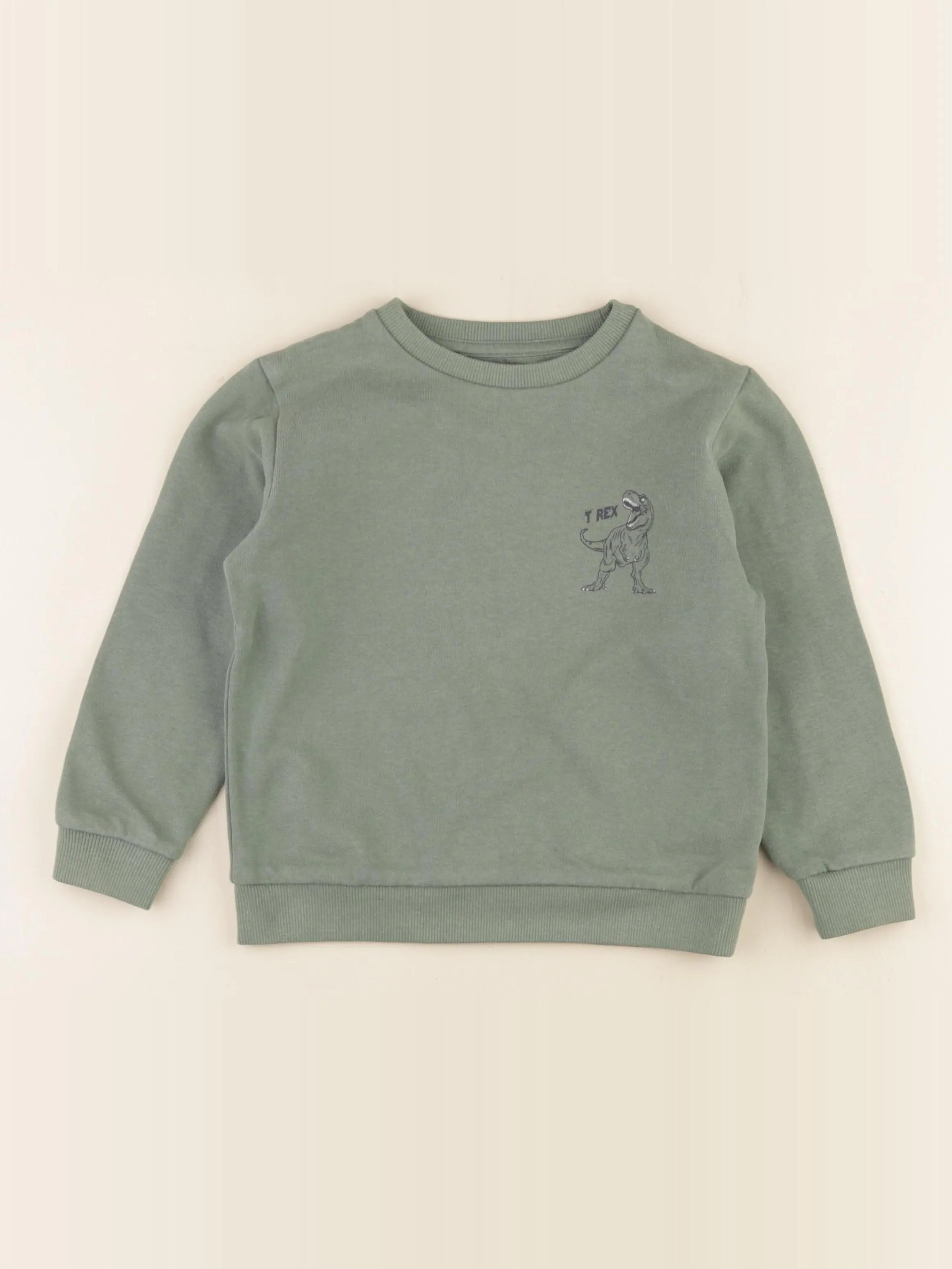 Vertbaudet - sweat vert - 5 ans