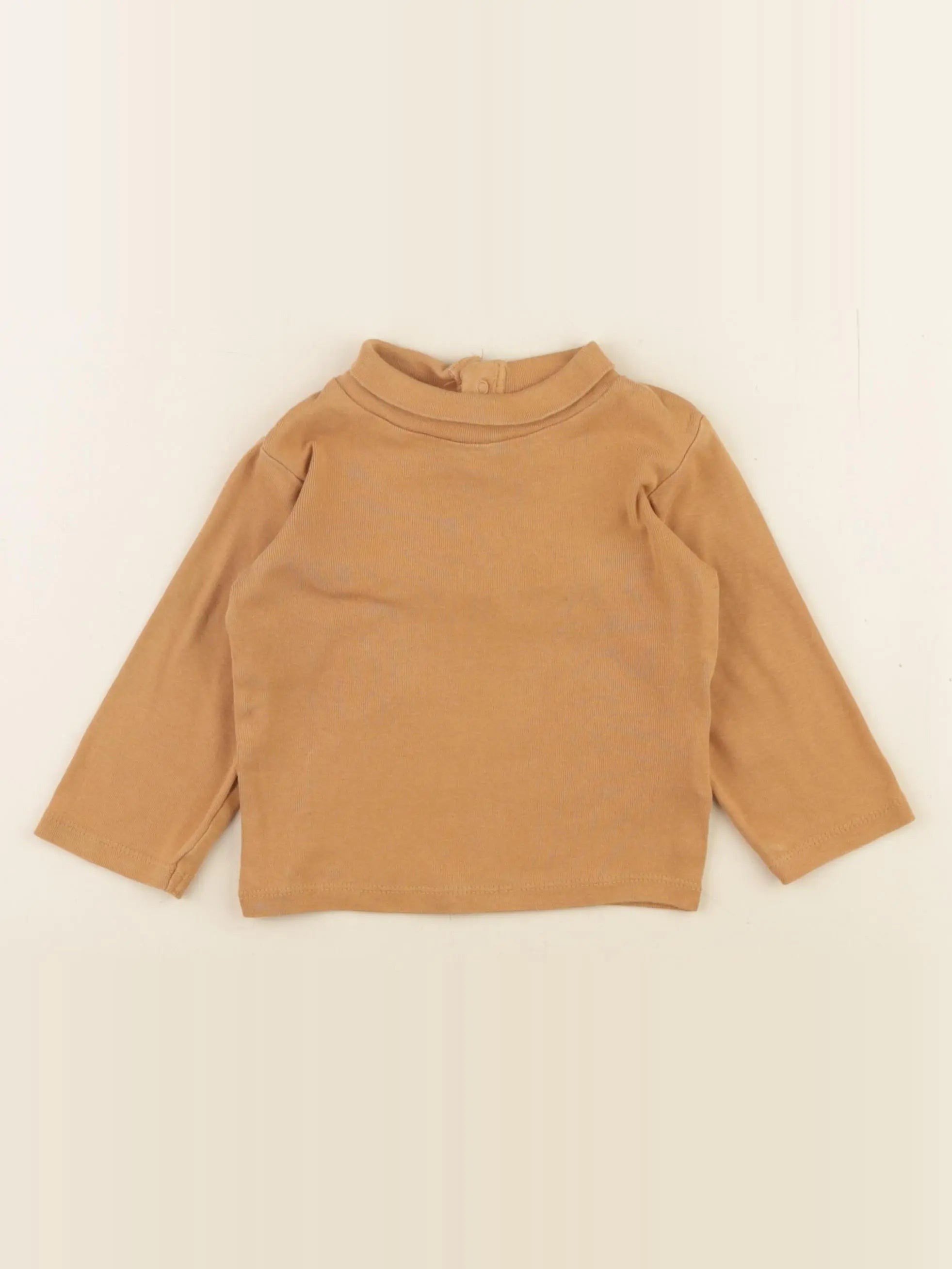 Vertbaudet - sous-pull marron - 12 mois