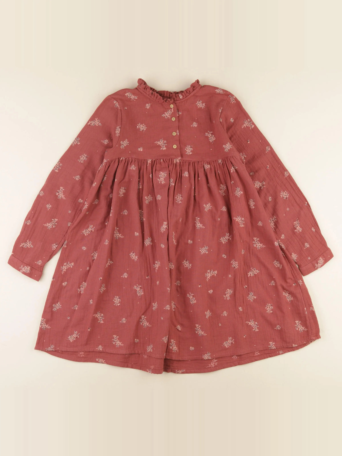 Vertbaudet - robe rouge - 9 ans
