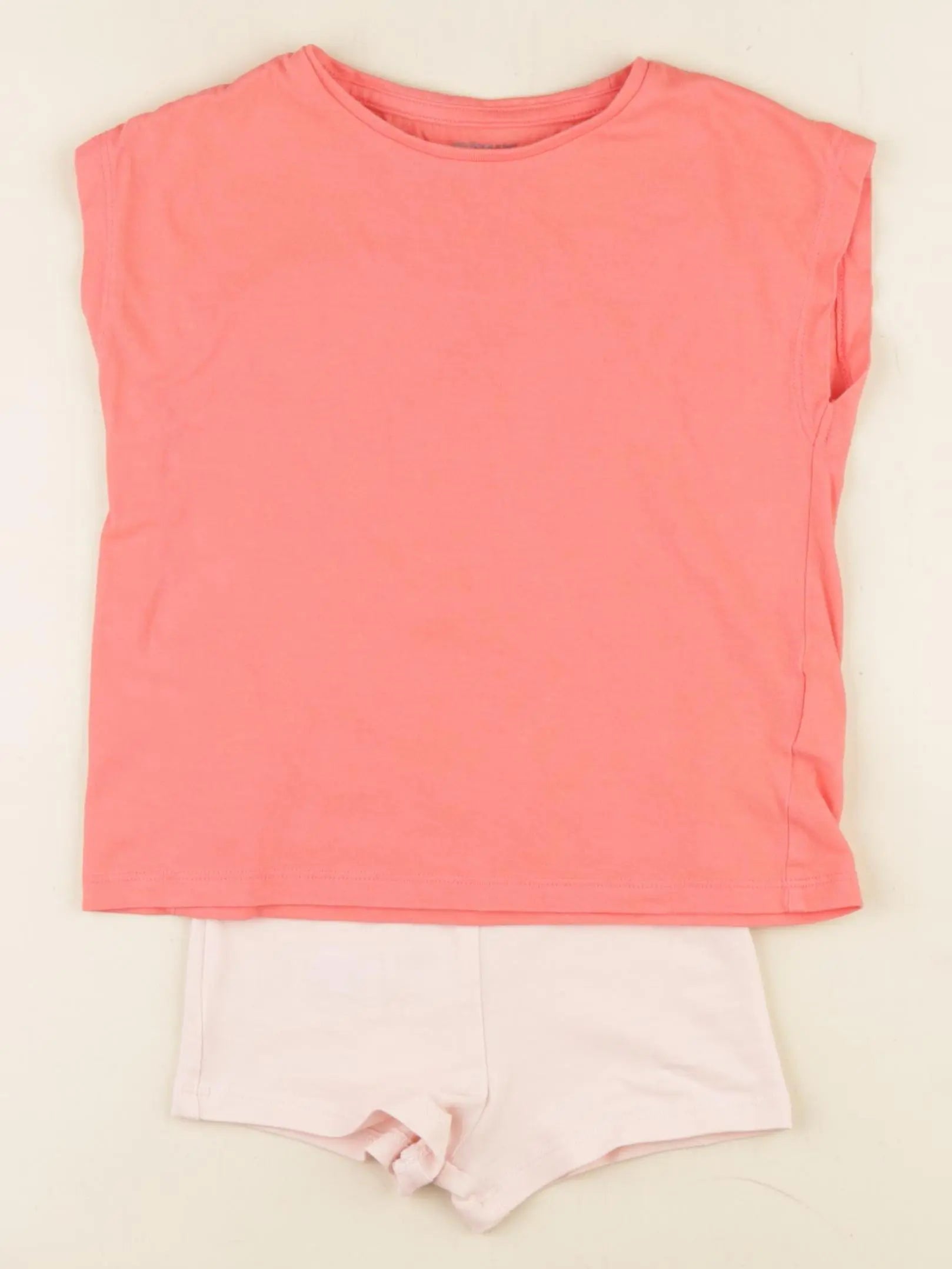 Vertbaudet - pyjama coton rose, orange - 4 ans