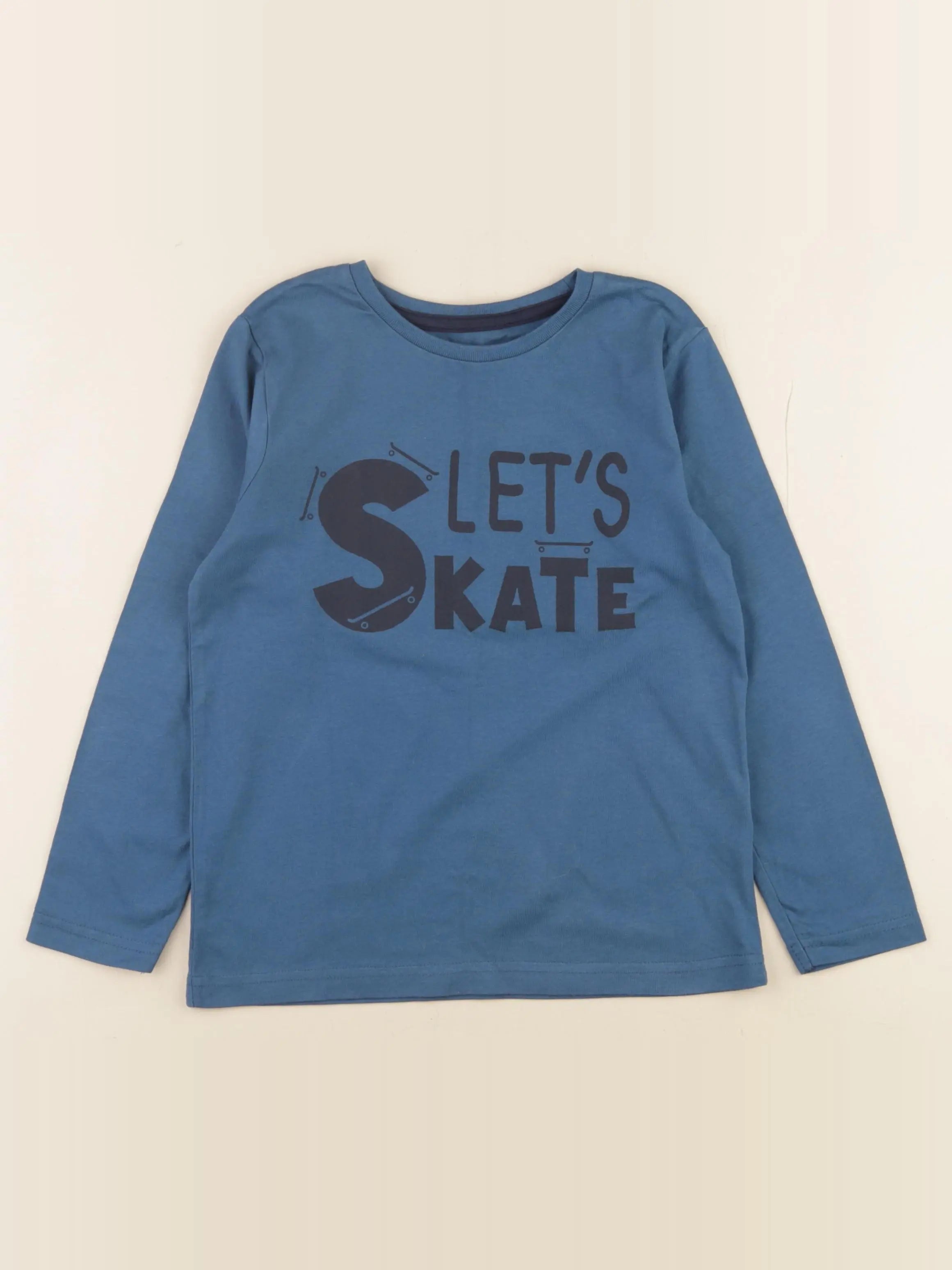 Vertbaudet - tee-shirt bleu - 6 ans