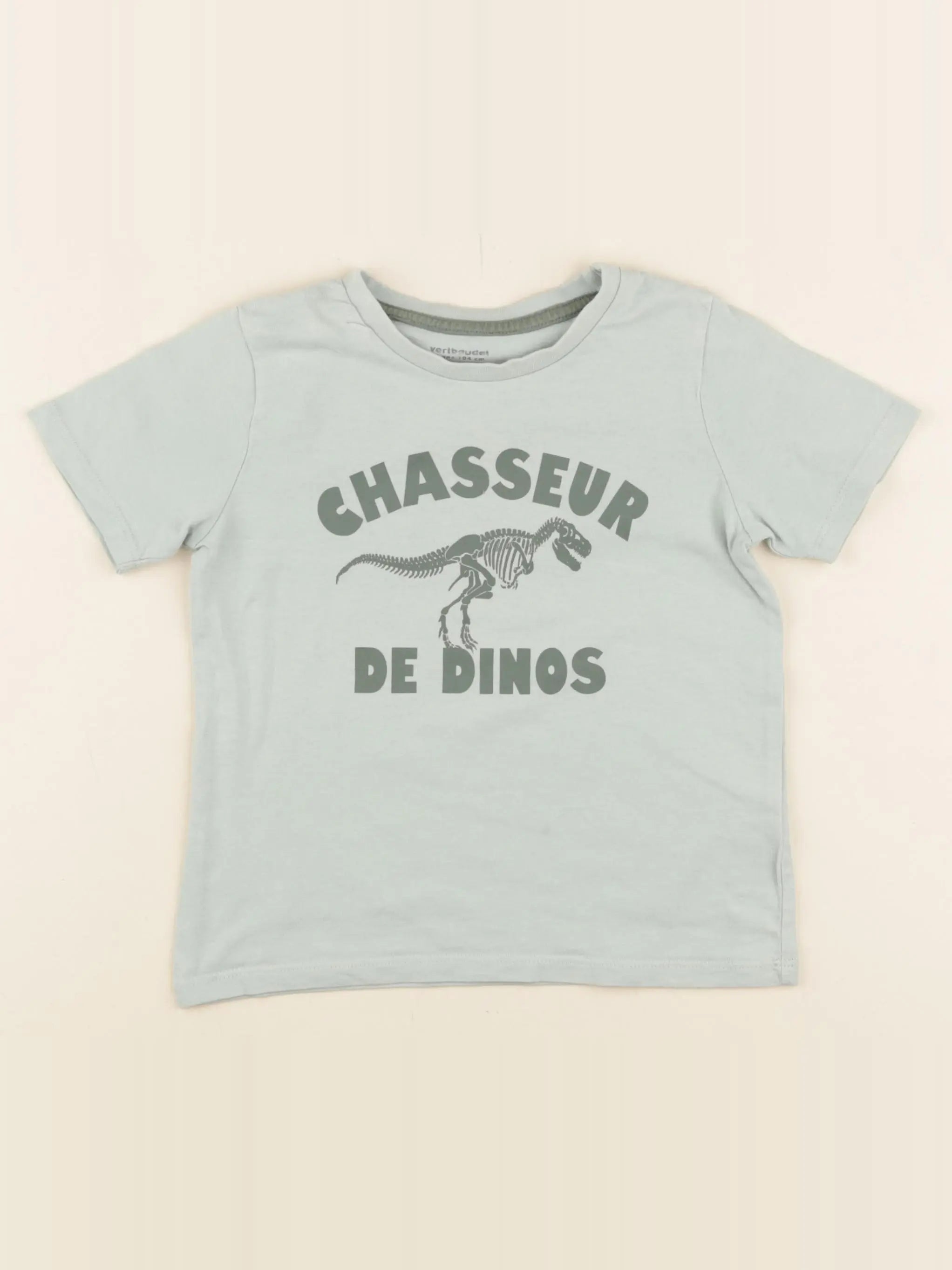Vertbaudet - tee-shirt vert - 4 ans