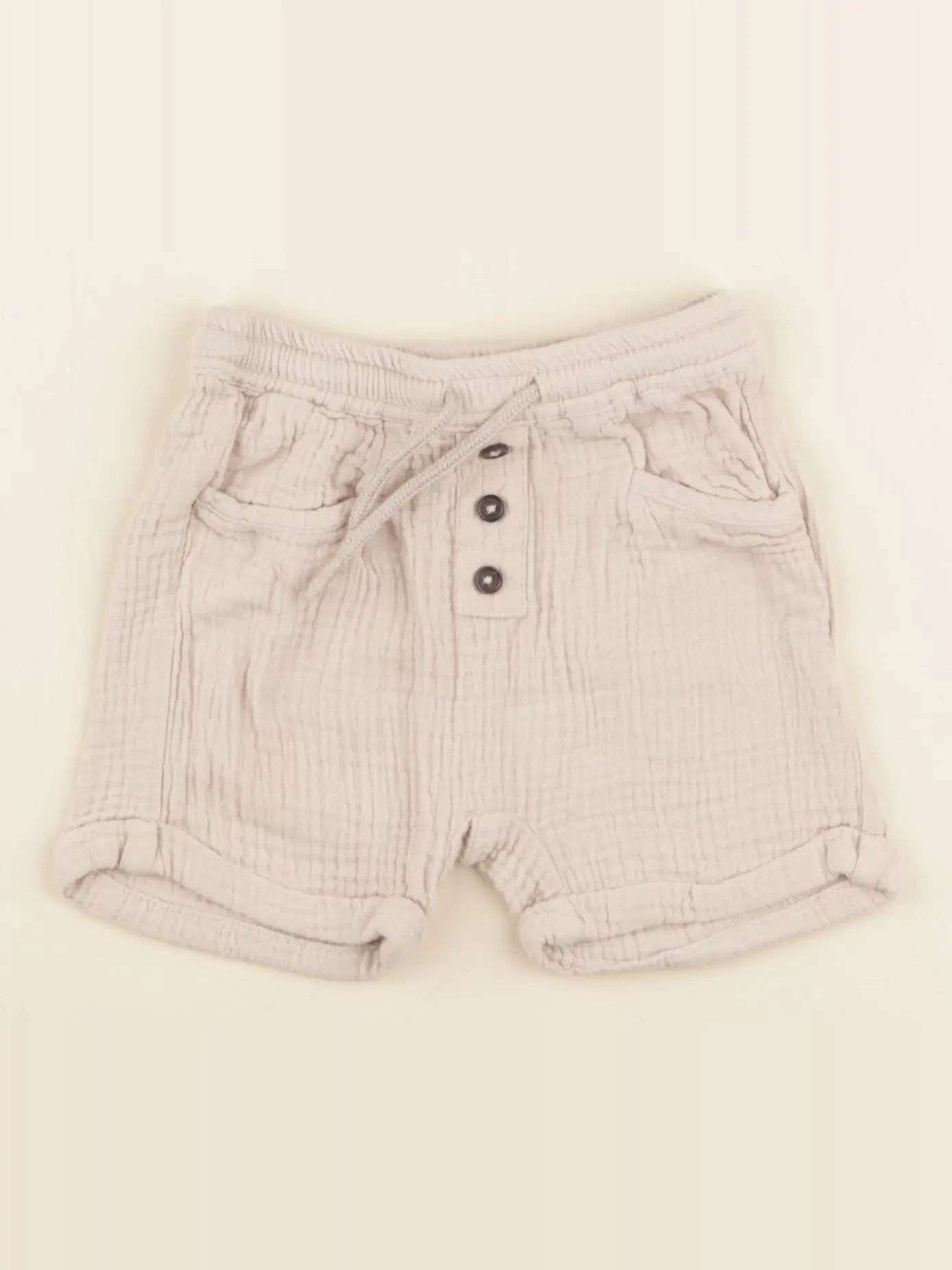 Vertbaudet - short beige - 18 mois