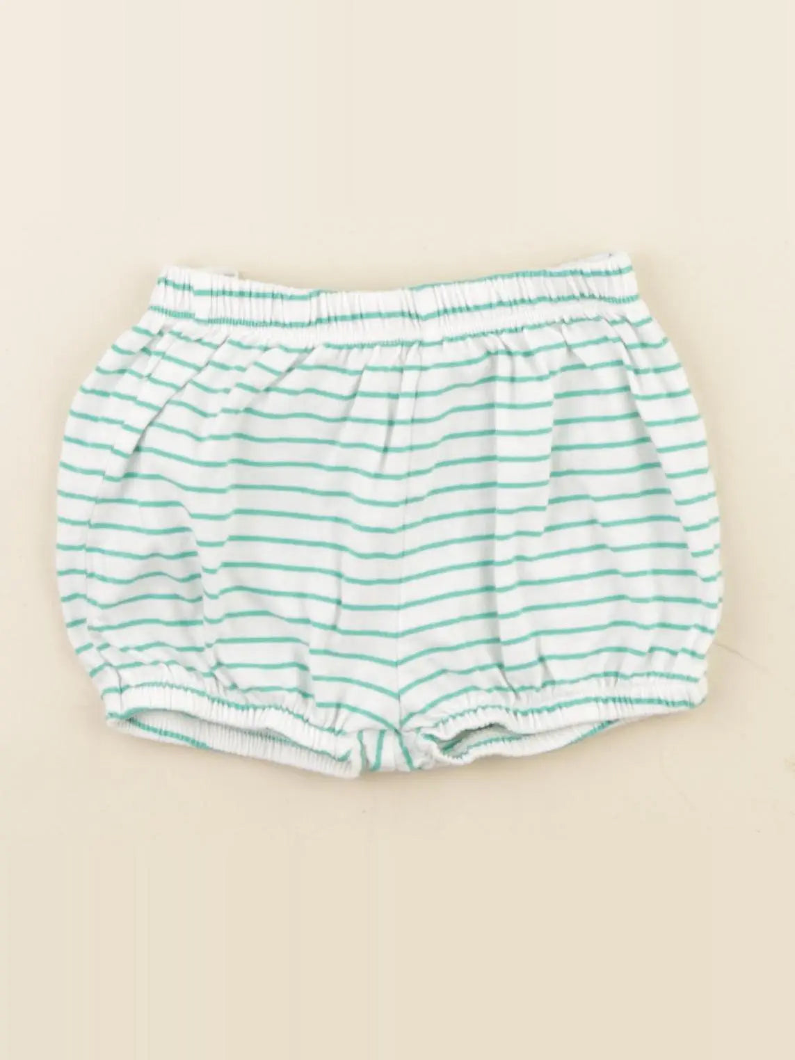 Tape à l'oeil - bloomer blanc, vert - 9 mois