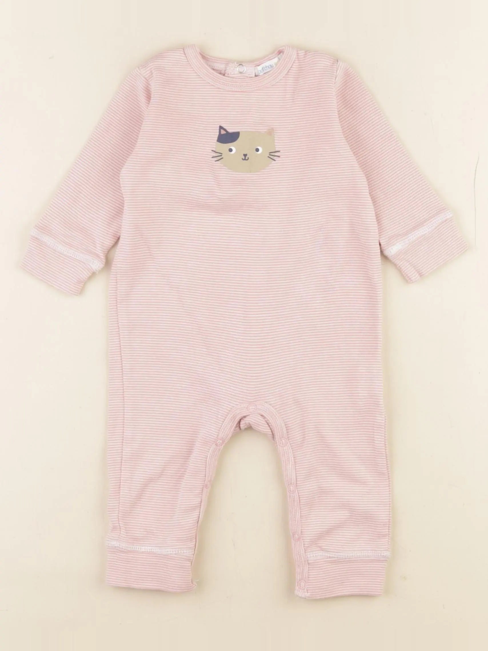 Boutchou - pyjama coton rose - 6 mois