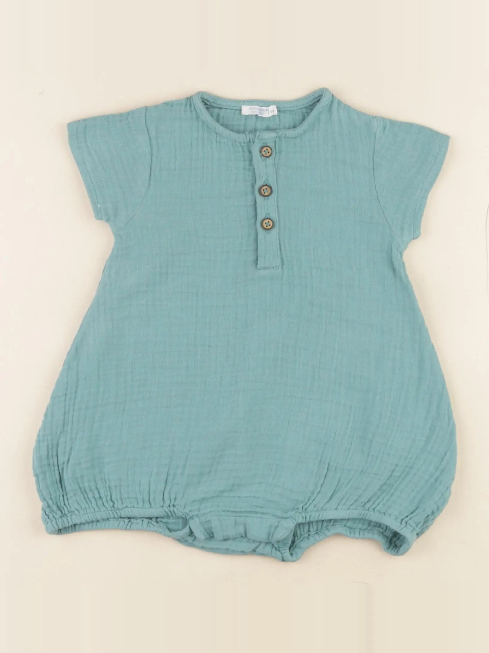 Boutchou - combinaison vert - 6 mois