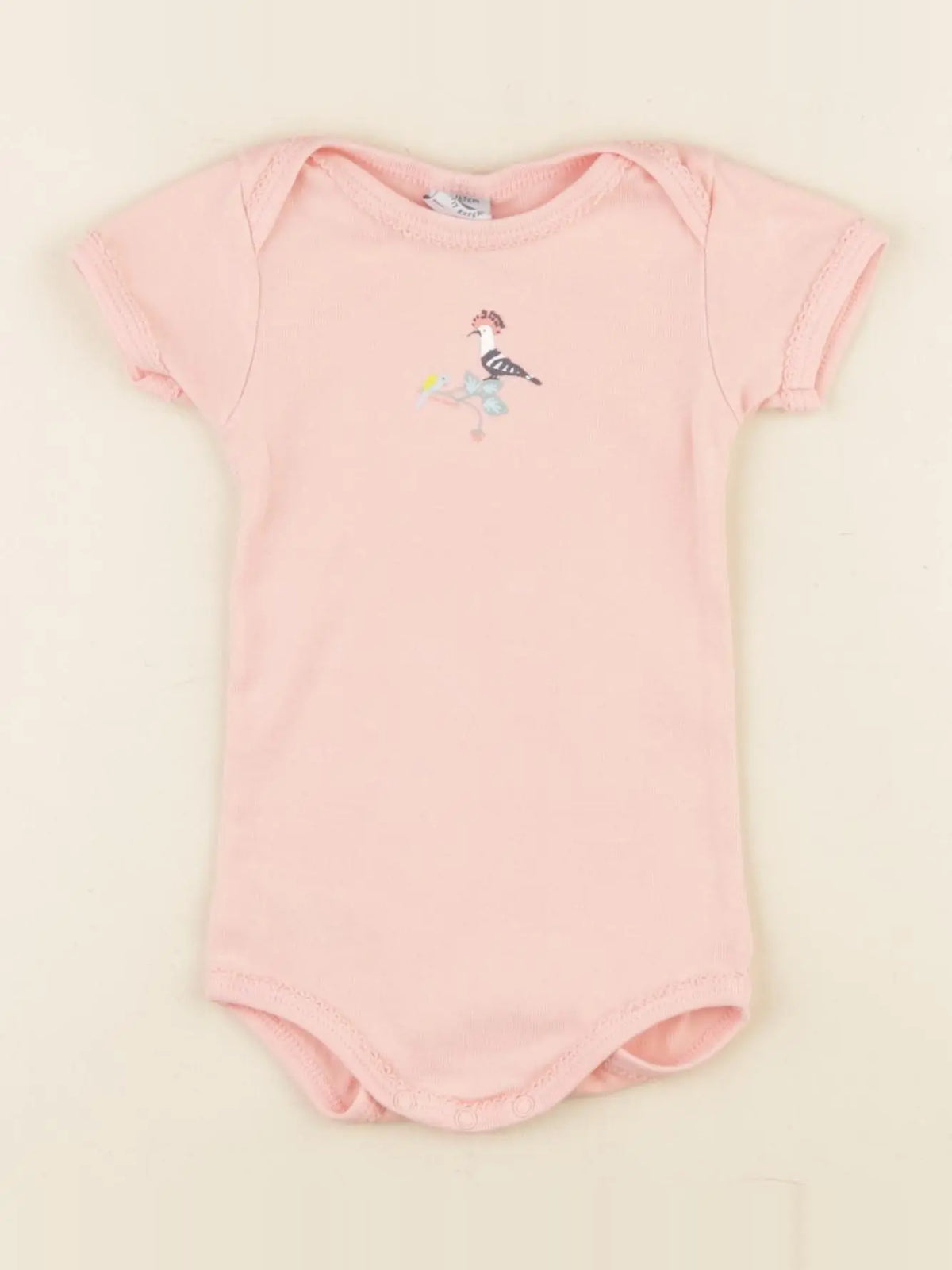 Petit Bateau - body rose - 6 mois