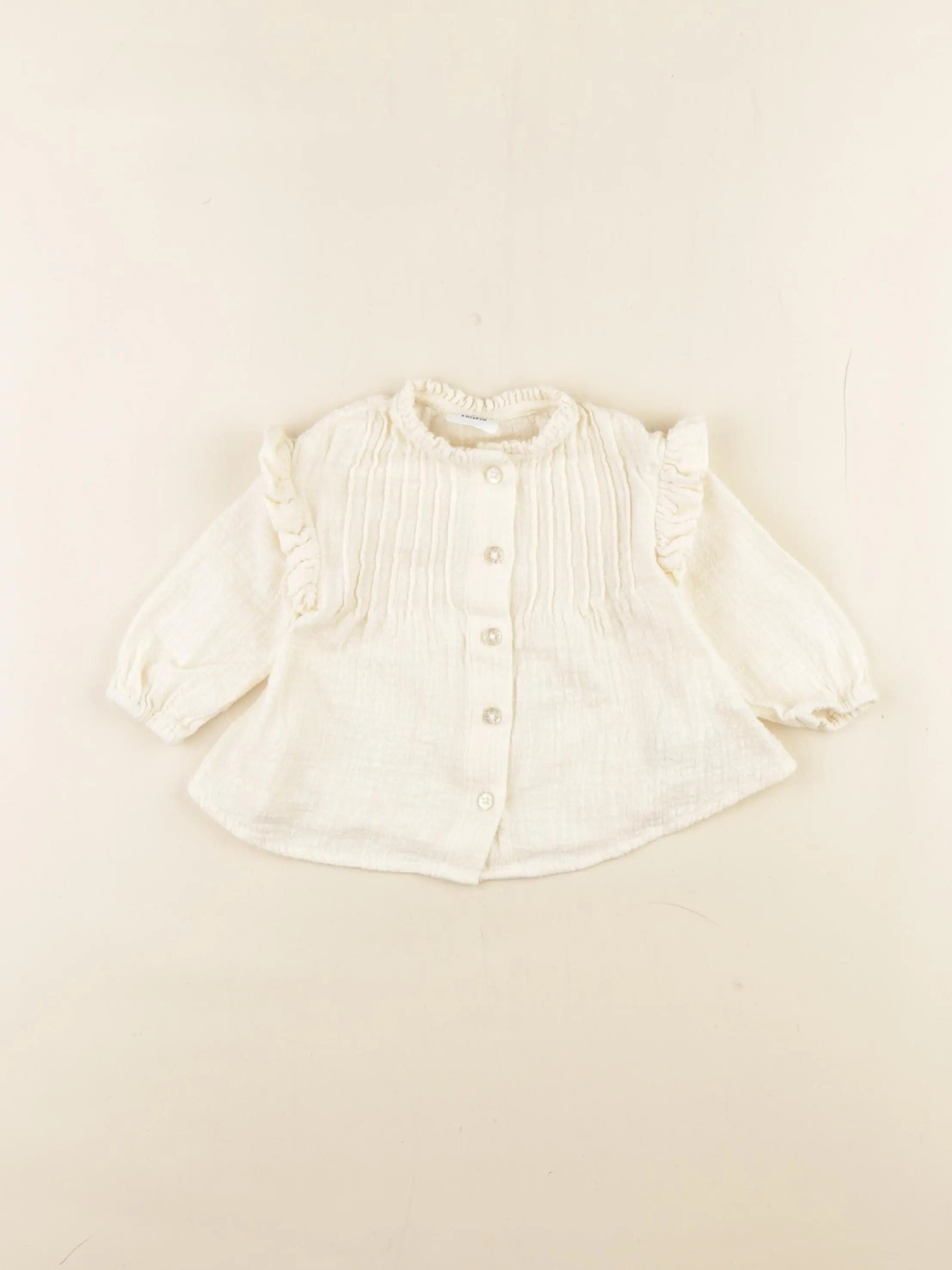 Tape à l'oeil - blouse beige - 6 mois