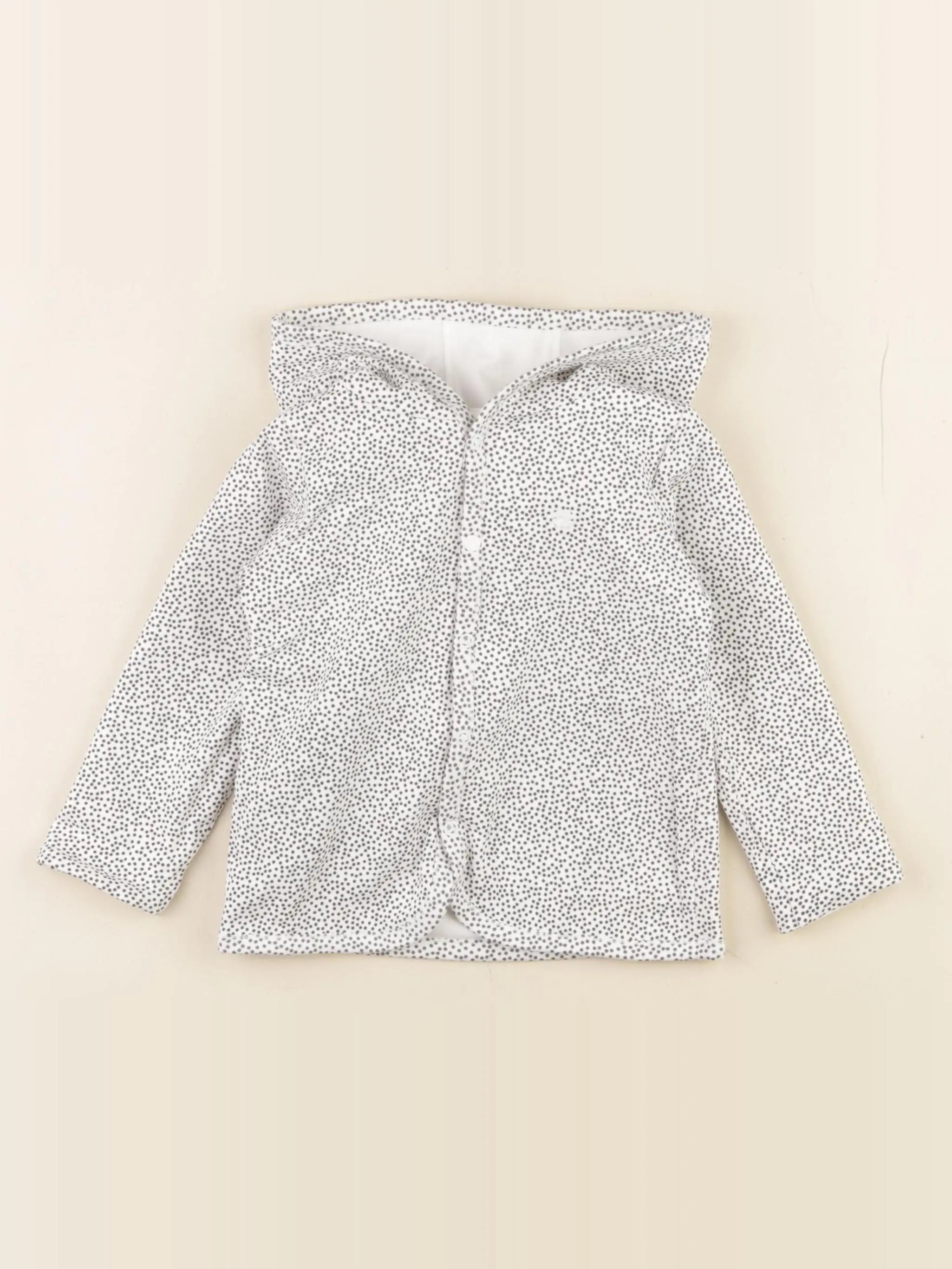 Noppies - sweat réversible blanc, gris - 6/9 mois