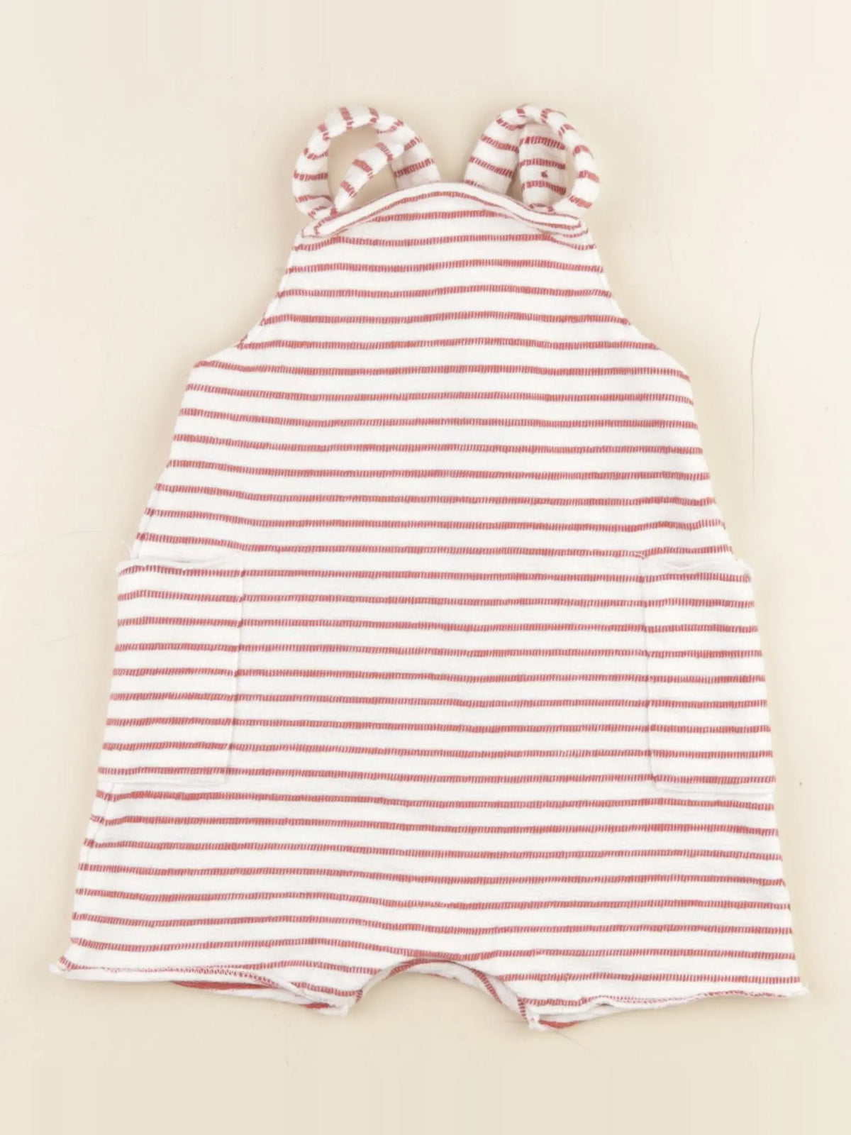 Boutchou - salopette blanc, rouge - 12 mois