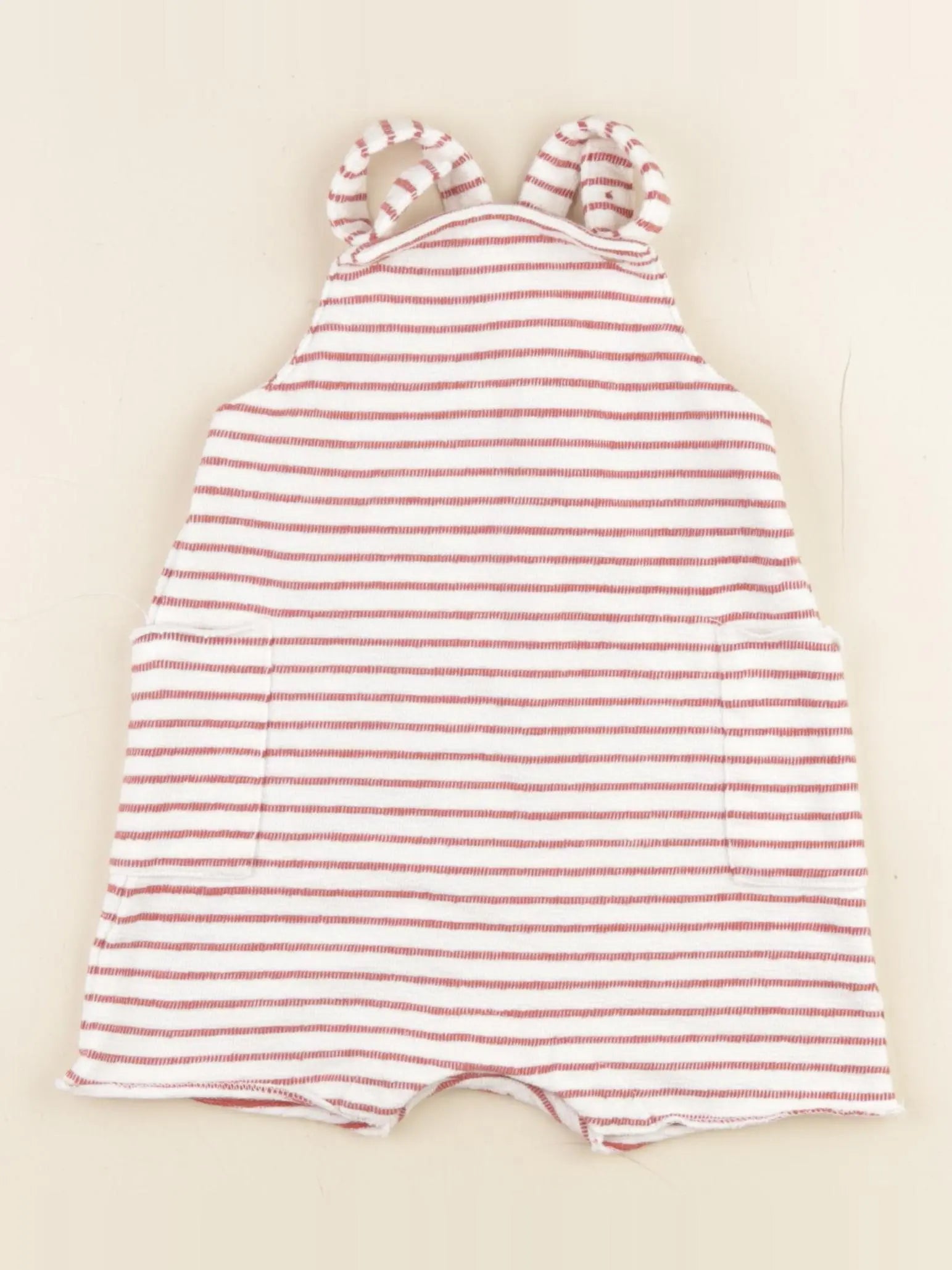 Boutchou - salopette blanc, rouge - 12 mois