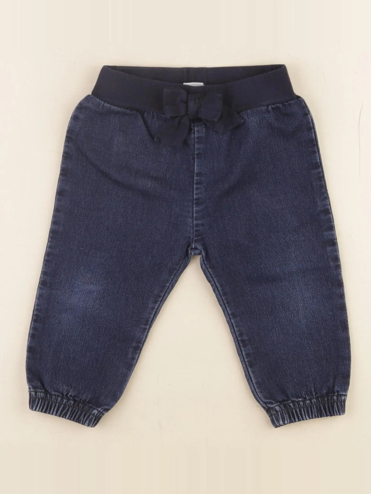 Petit Bateau - pantalon bleu - 12 mois
