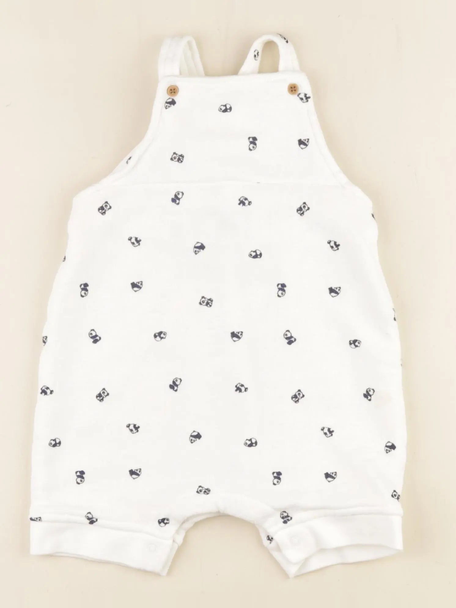 Boutchou - salopette blanc, bleu - 12 mois