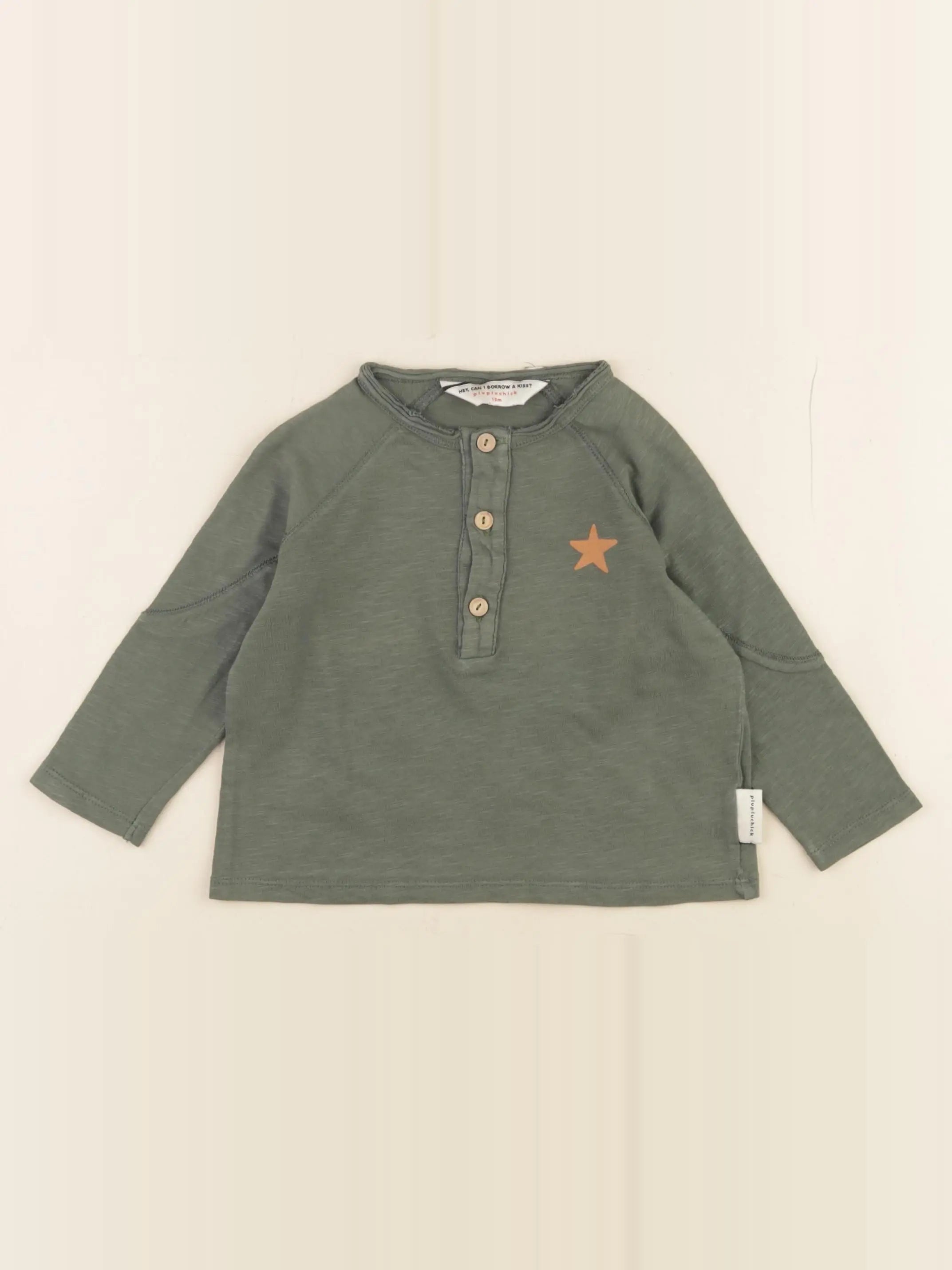 Piupiuchick - tee-shirt imprimé au dos vert - 18 mois