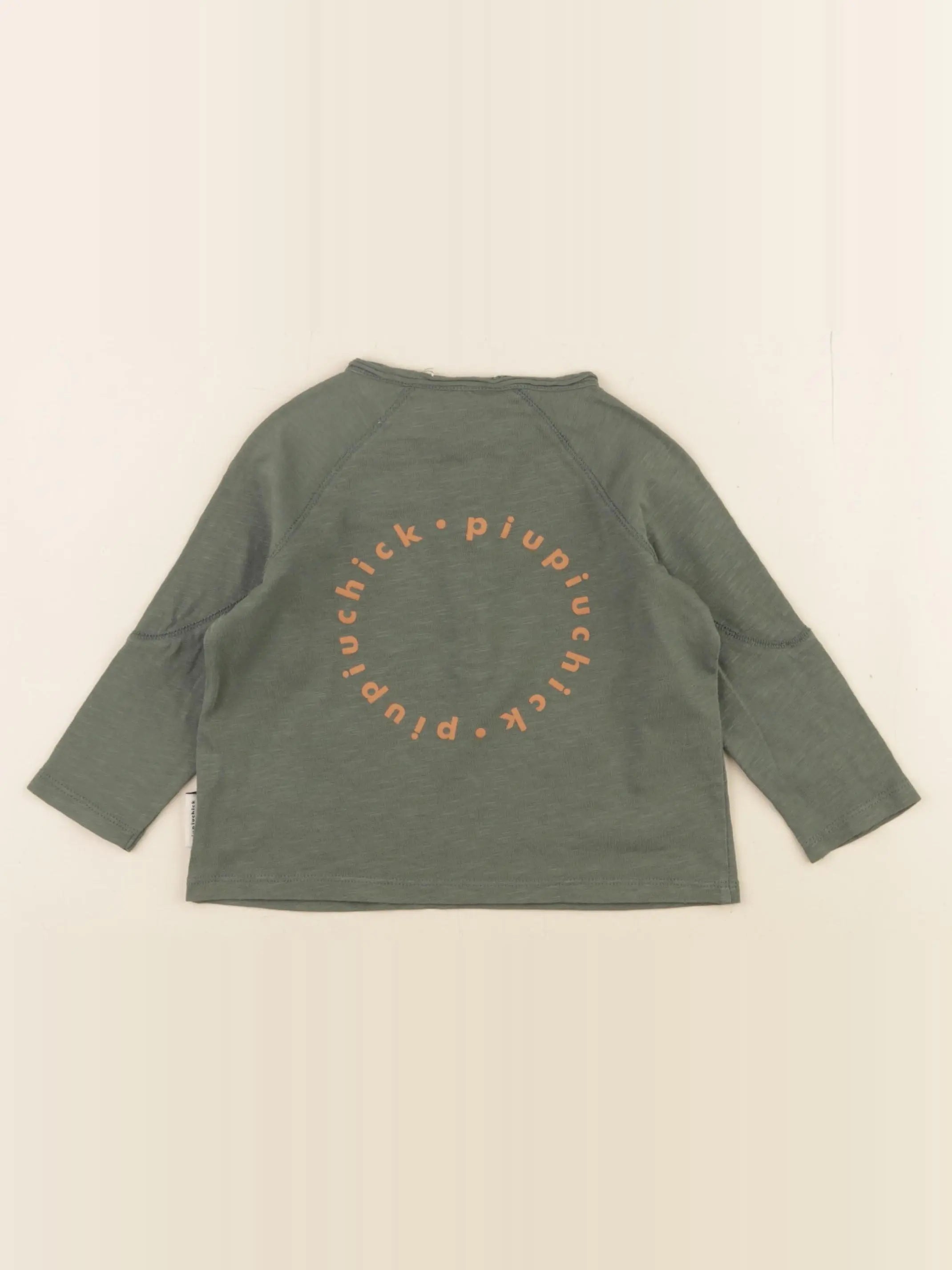 Piupiuchick - tee-shirt imprimé au dos vert - 18 mois