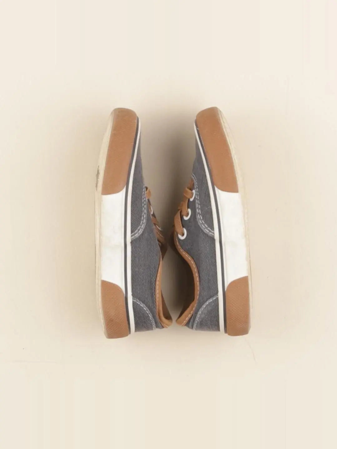 Tape à l'oeil - tennis à scratch/ lacets bleu - pointure 25