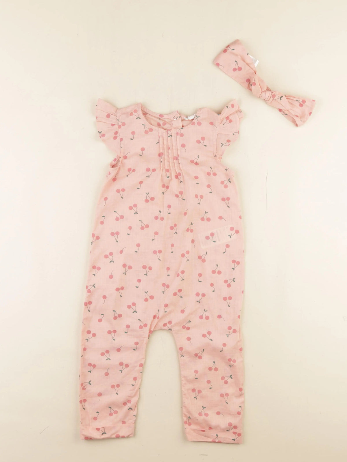 Vertbaudet - combinaison orange - 3 ans