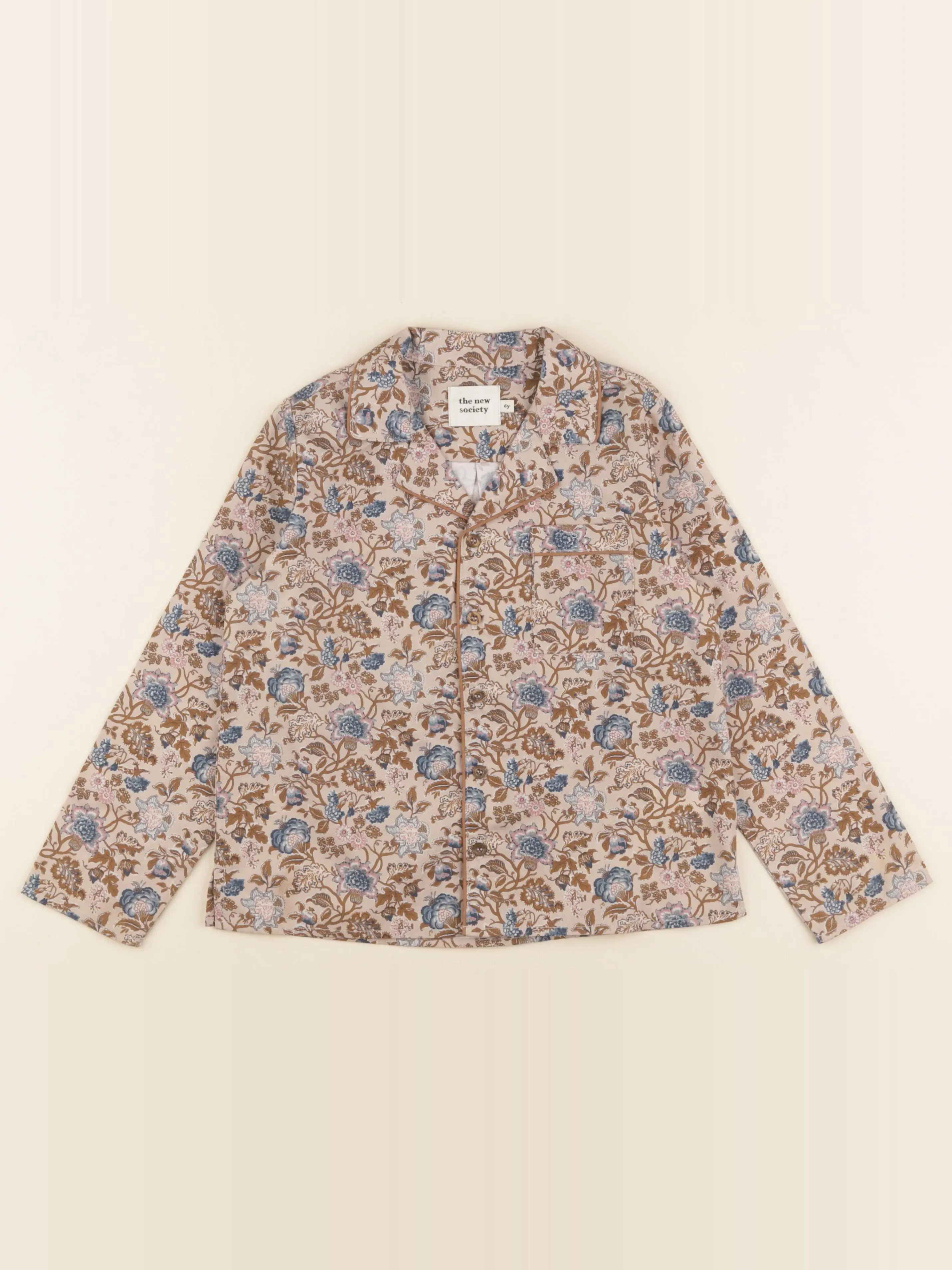 The new society - chemise marron - 6 ans