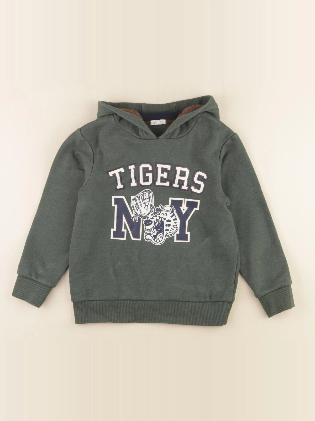 Vertbaudet - sweat vert - 8 ans