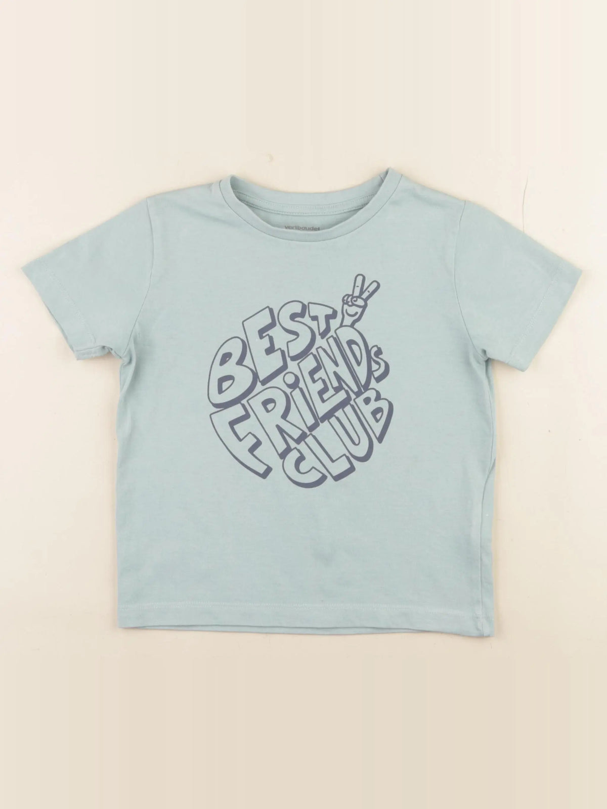 Vertbaudet - tee-shirt vert - 4 ans