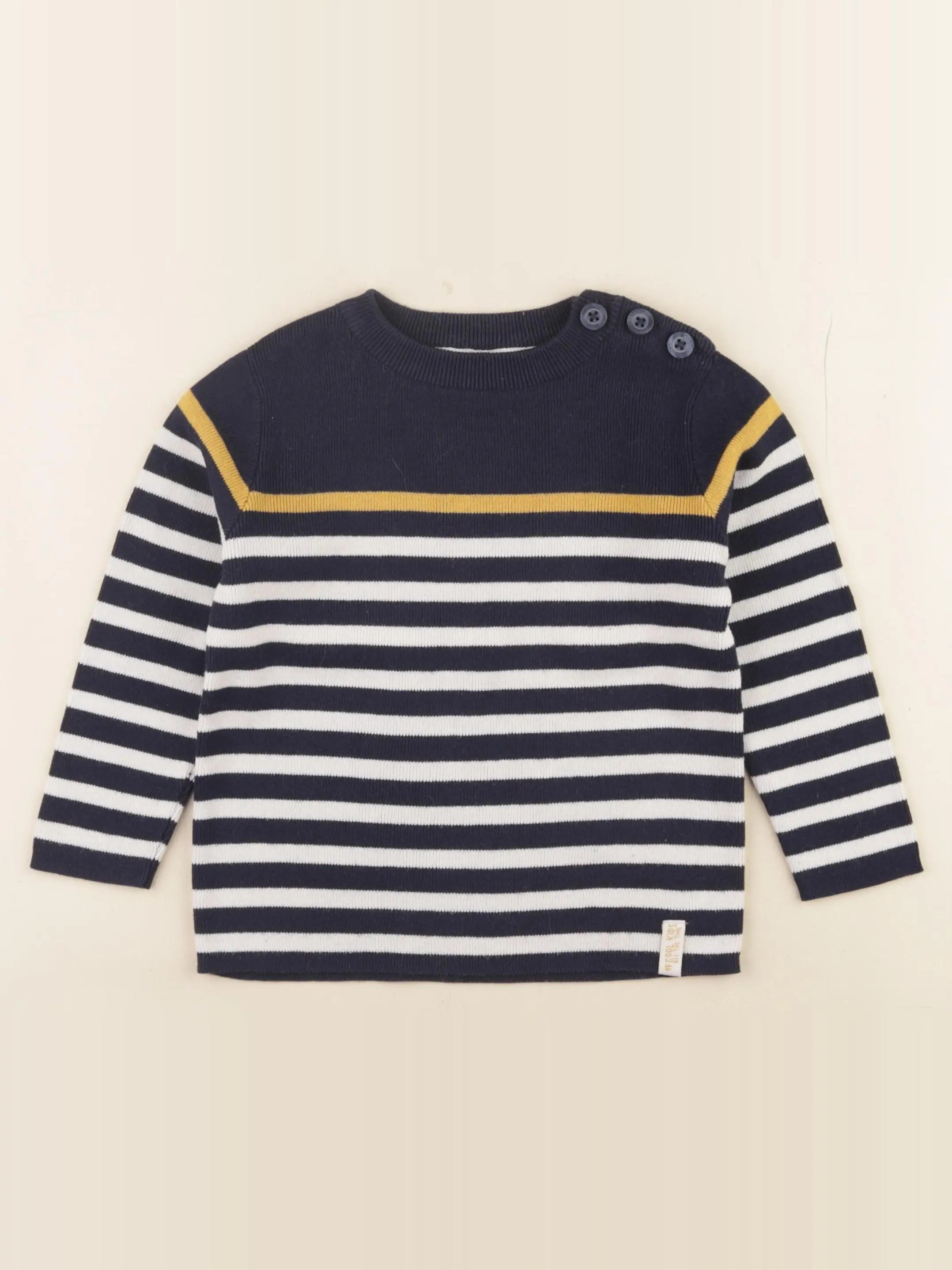 Vertbaudet - pull bleu - 3 ans