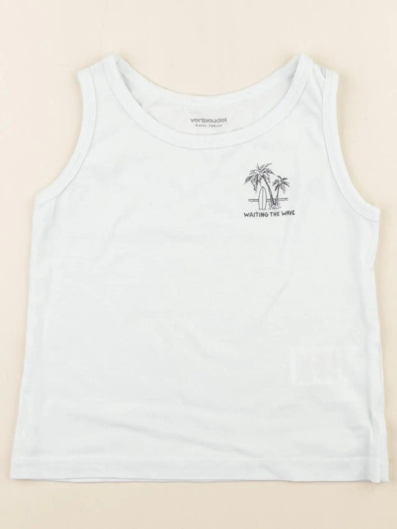 Vertbaudet - débardeur vert - 4 ans