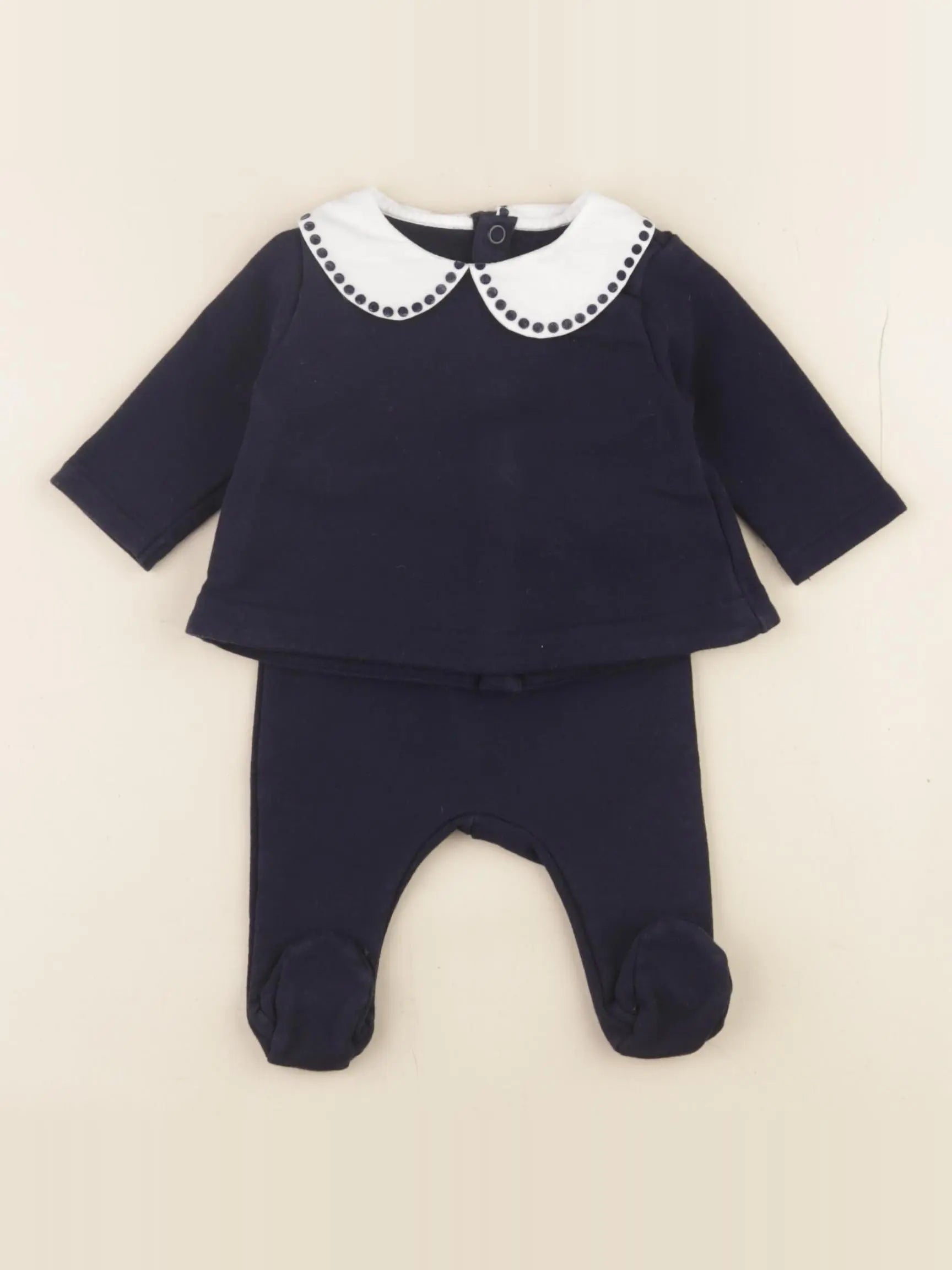 Jacadi - ensemble bleu - 1 mois