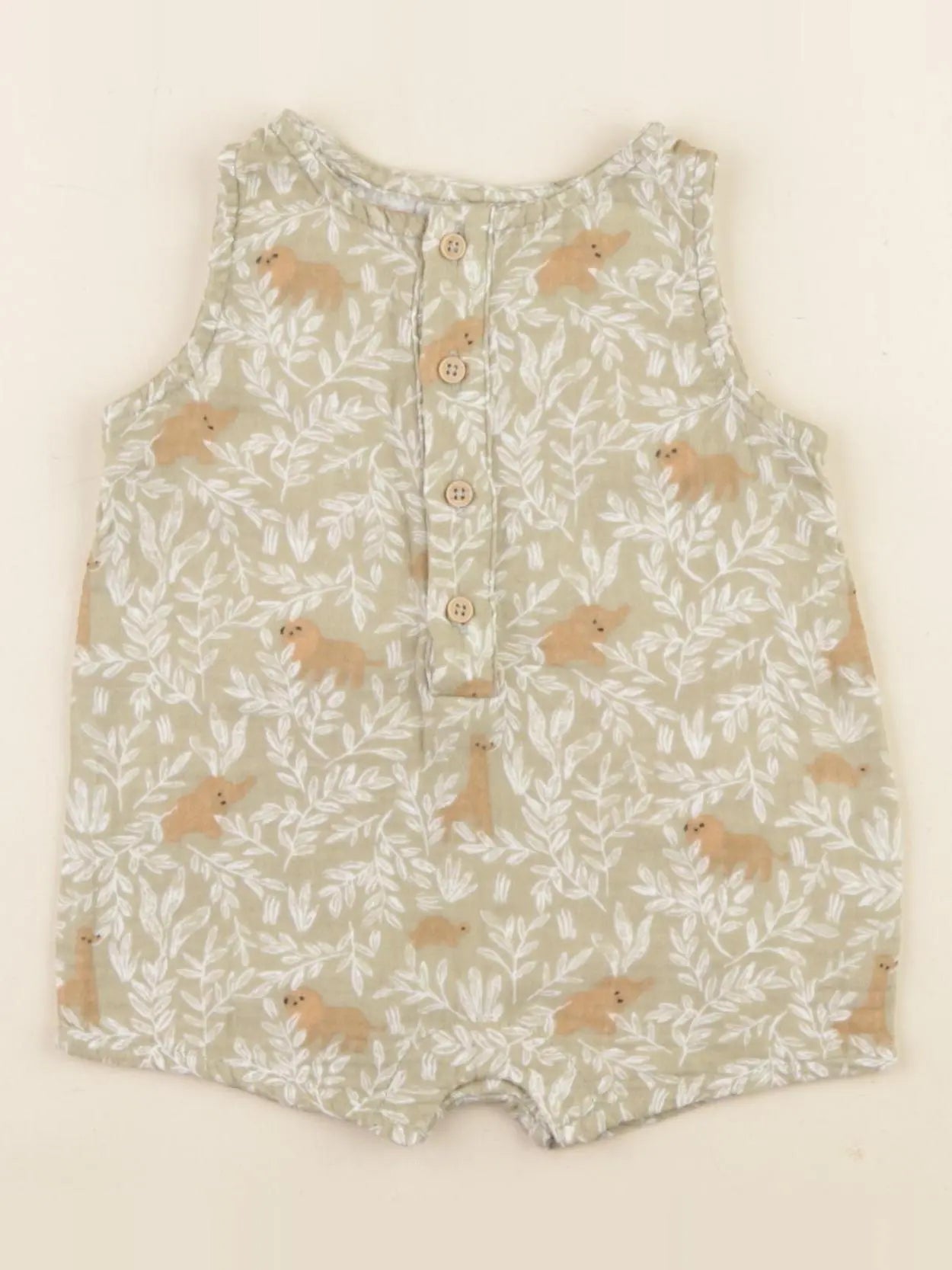 Vertbaudet - combinaison vert - 3 mois