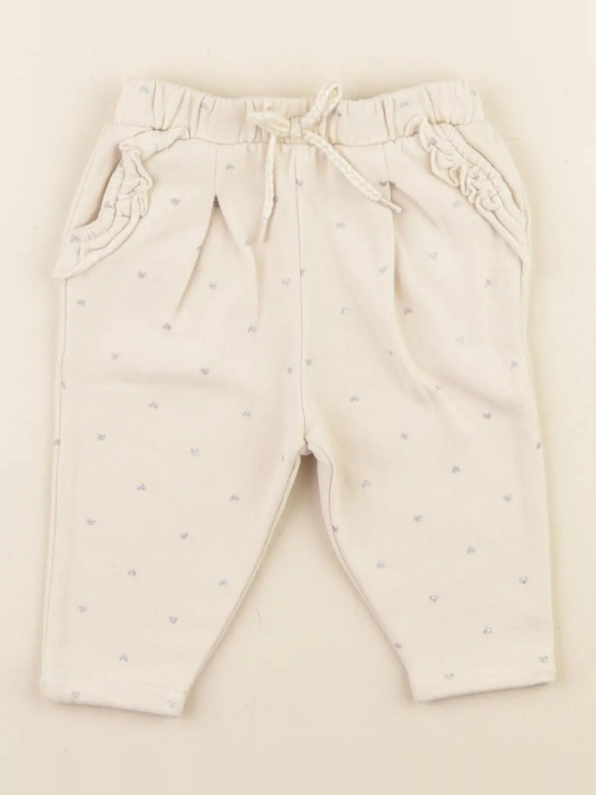 Vertbaudet - jogging beige - 6 mois
