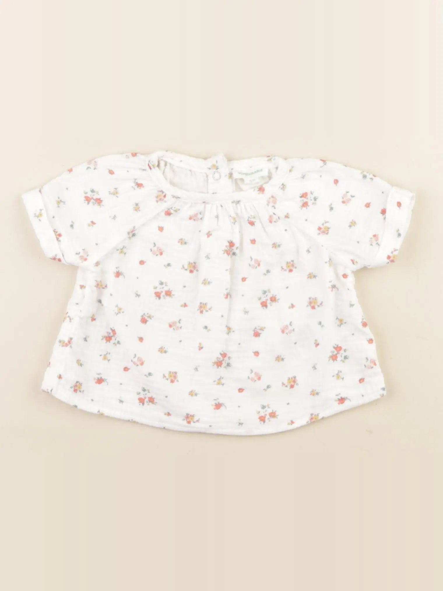 Vertbaudet - blouse blanc - 3 mois