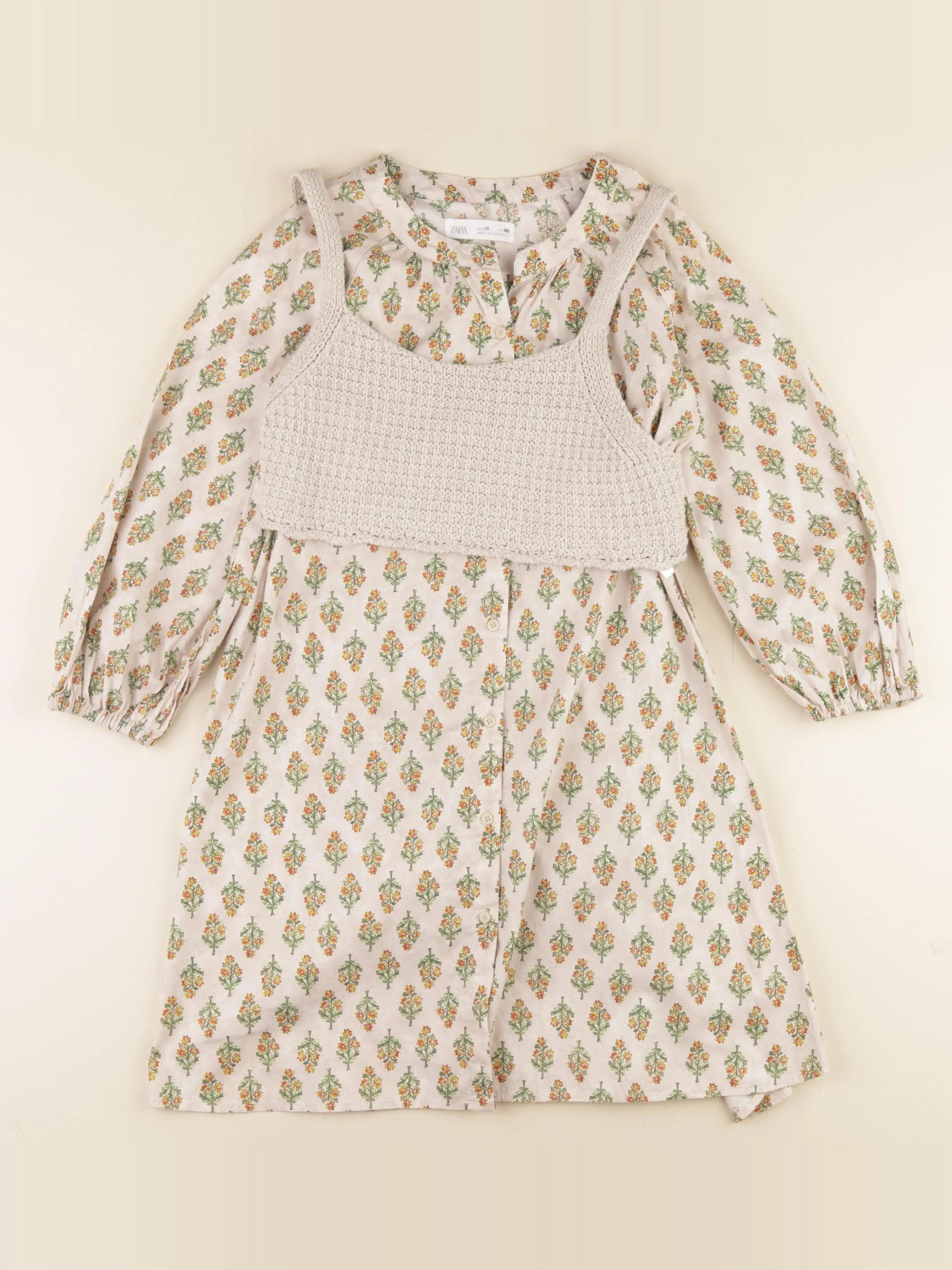 Zara - robe beige - 10 ans