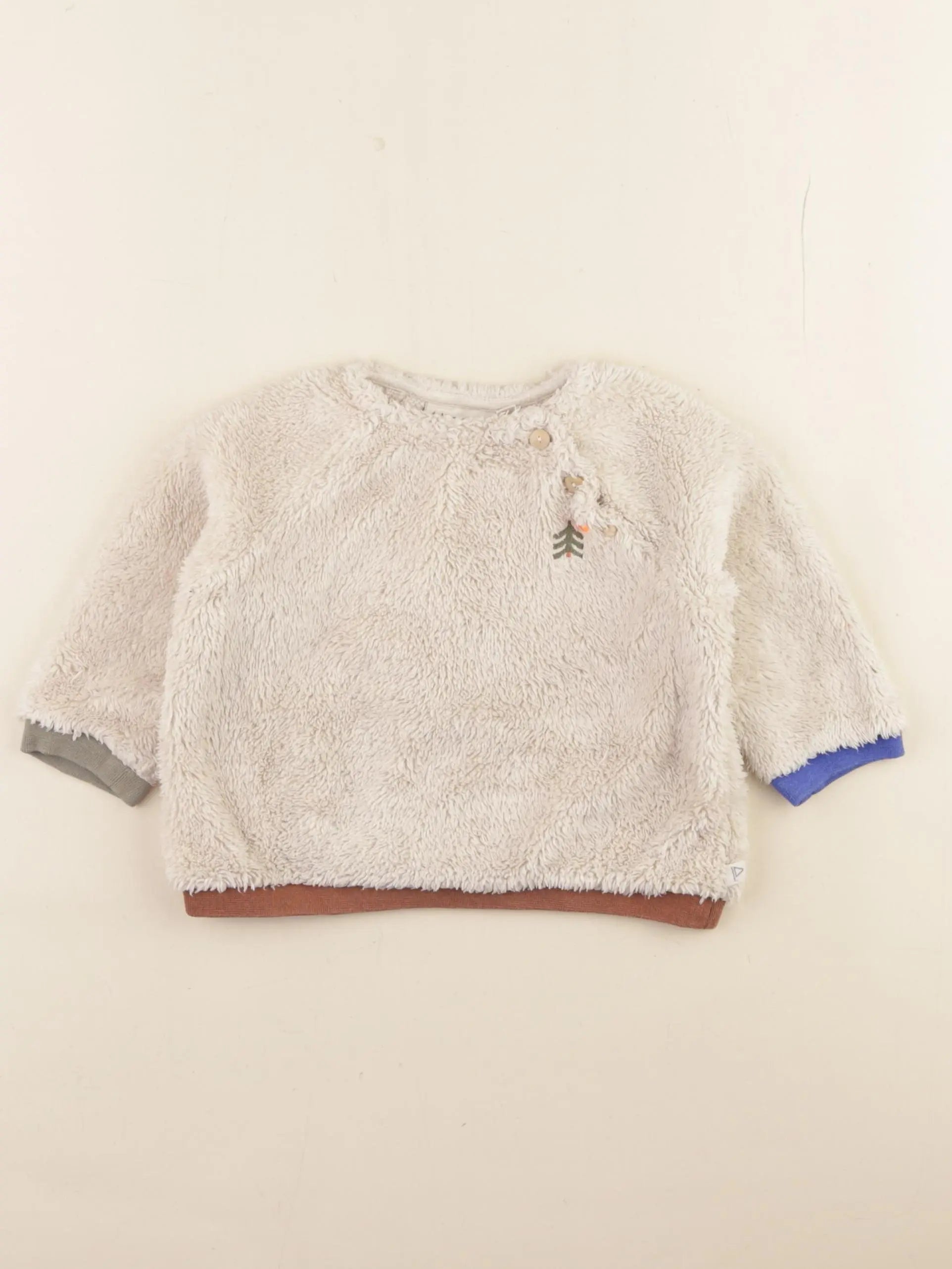 Arsène et les pipelettes - sweat beige - 12 mois