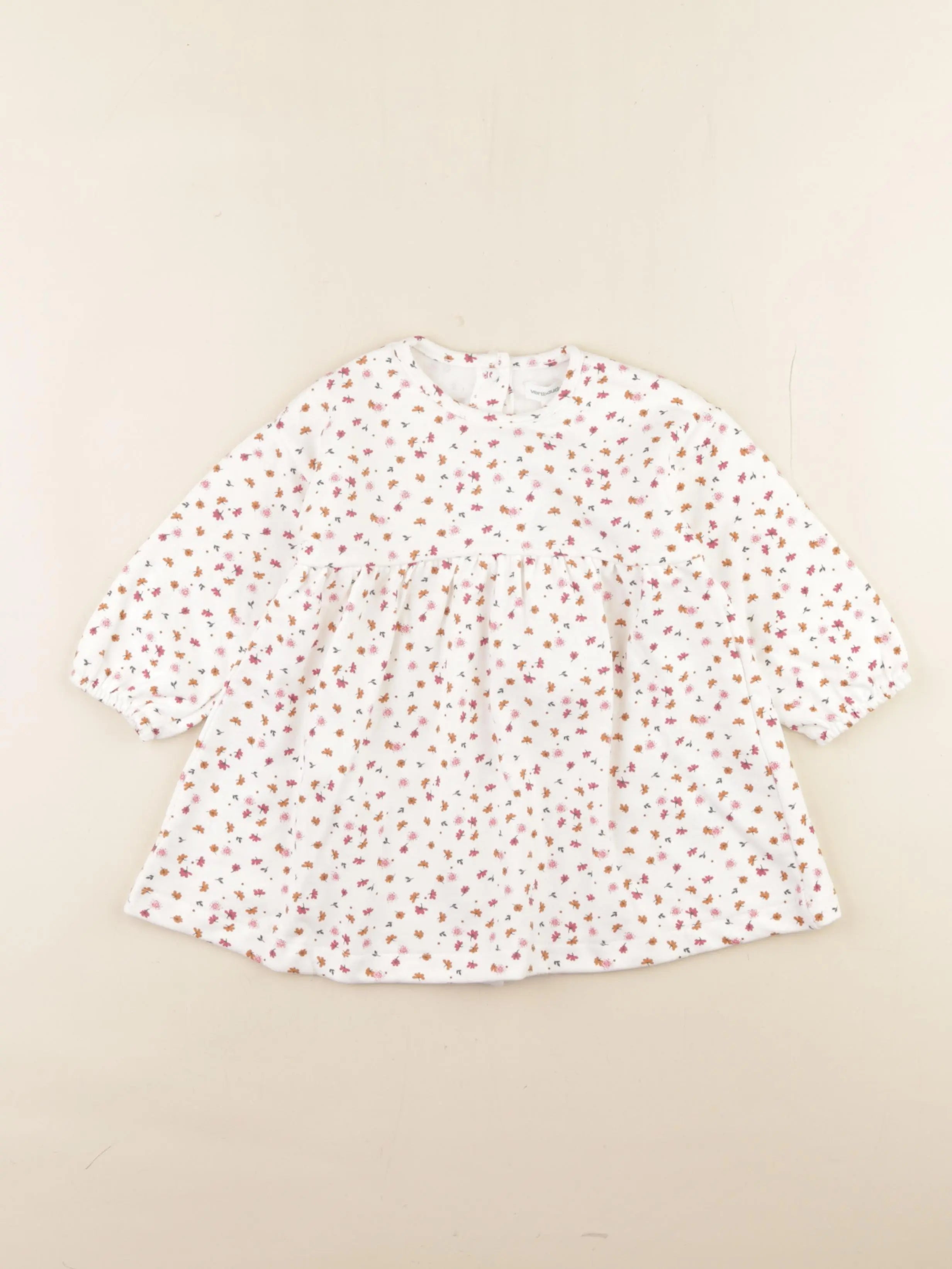 Vertbaudet - robe blanc - 12 mois