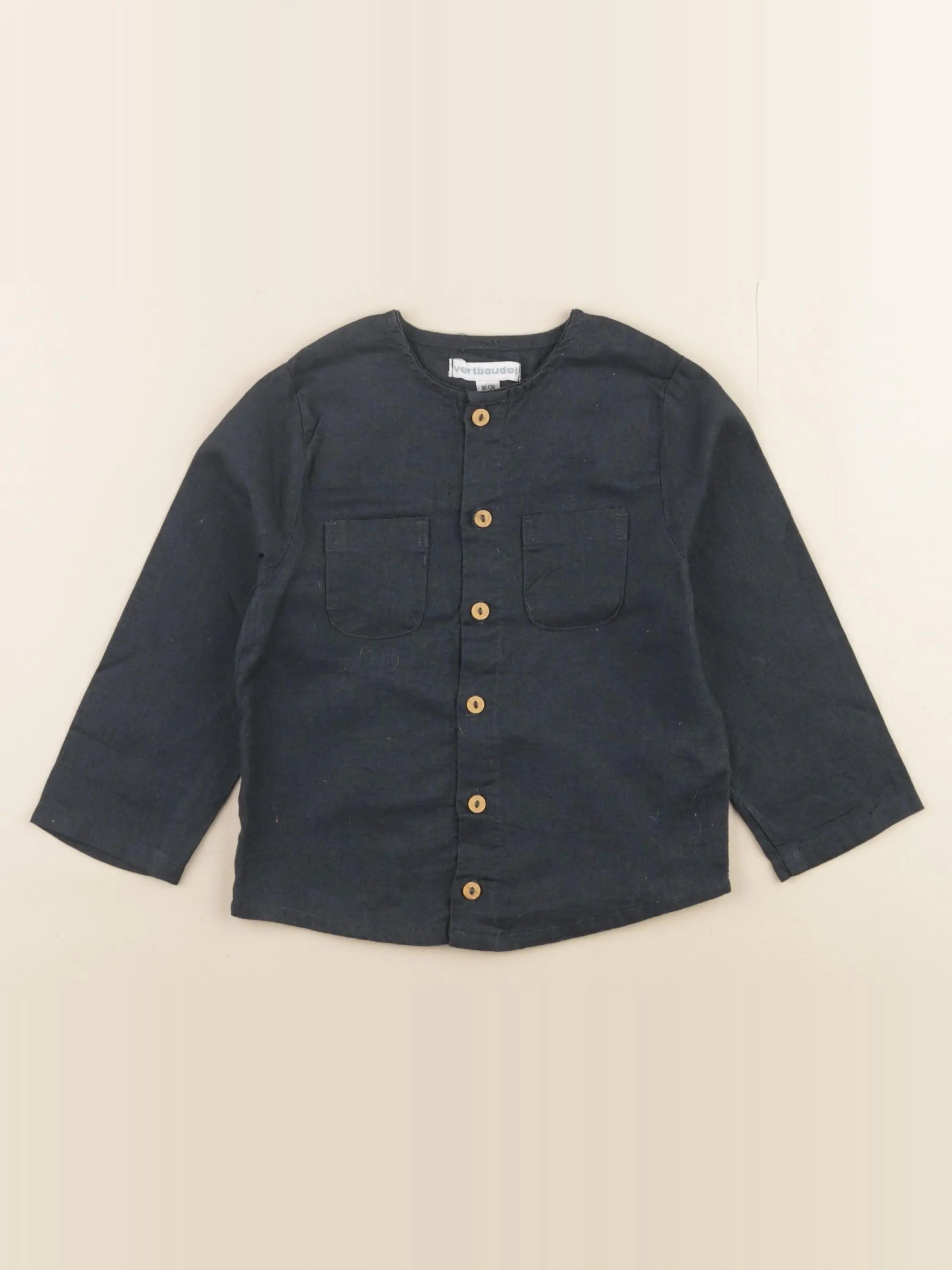 Vertbaudet - chemise bleu - 24 mois